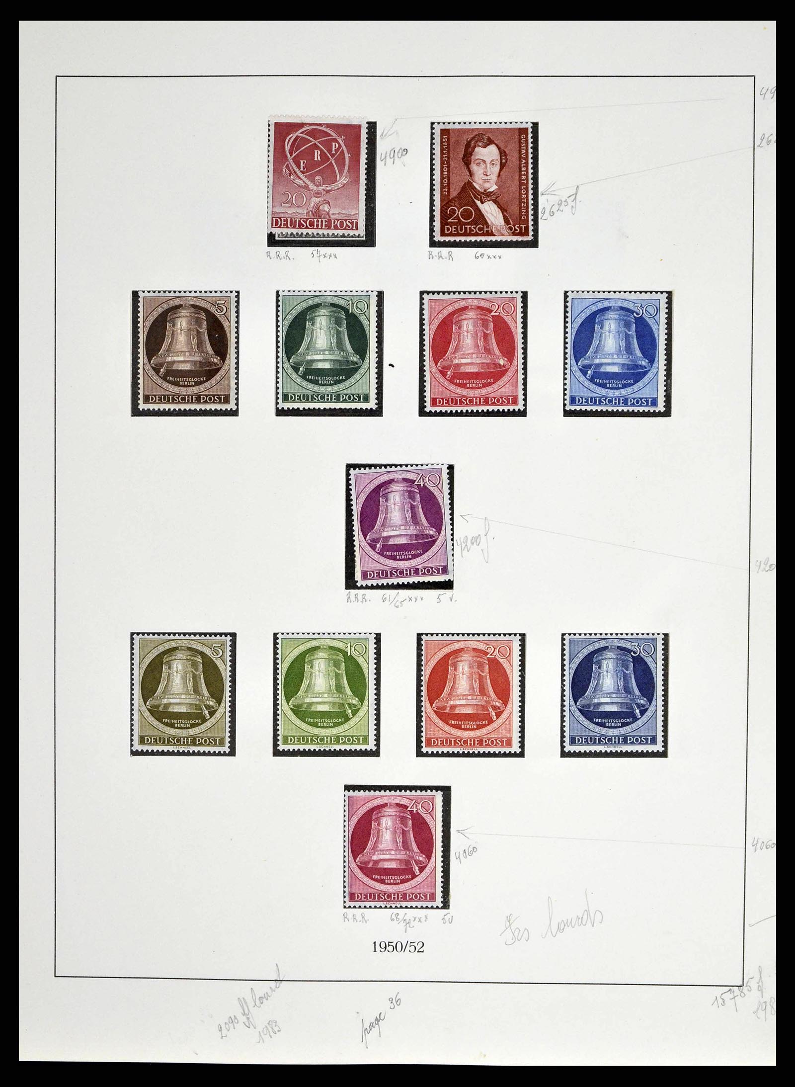 38681 0006 - Postzegelverzameling 38681 Berlijn 1948-1973.