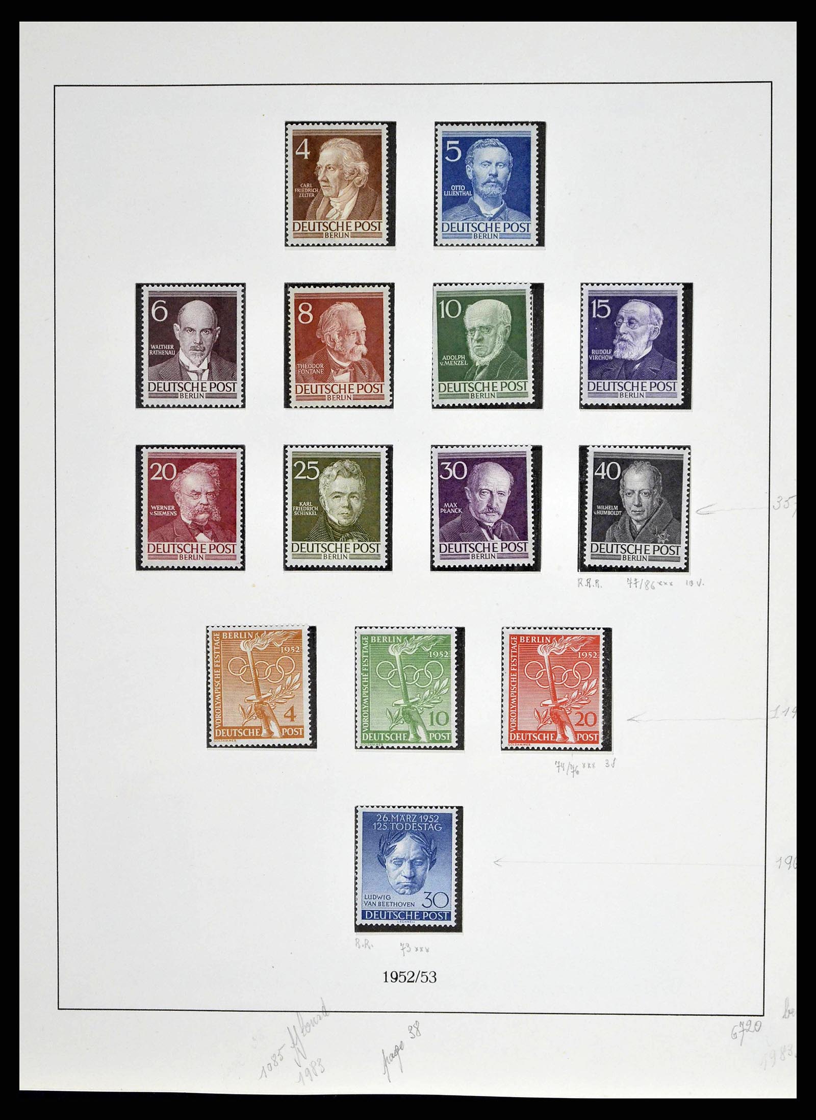 38681 0008 - Postzegelverzameling 38681 Berlijn 1948-1973.
