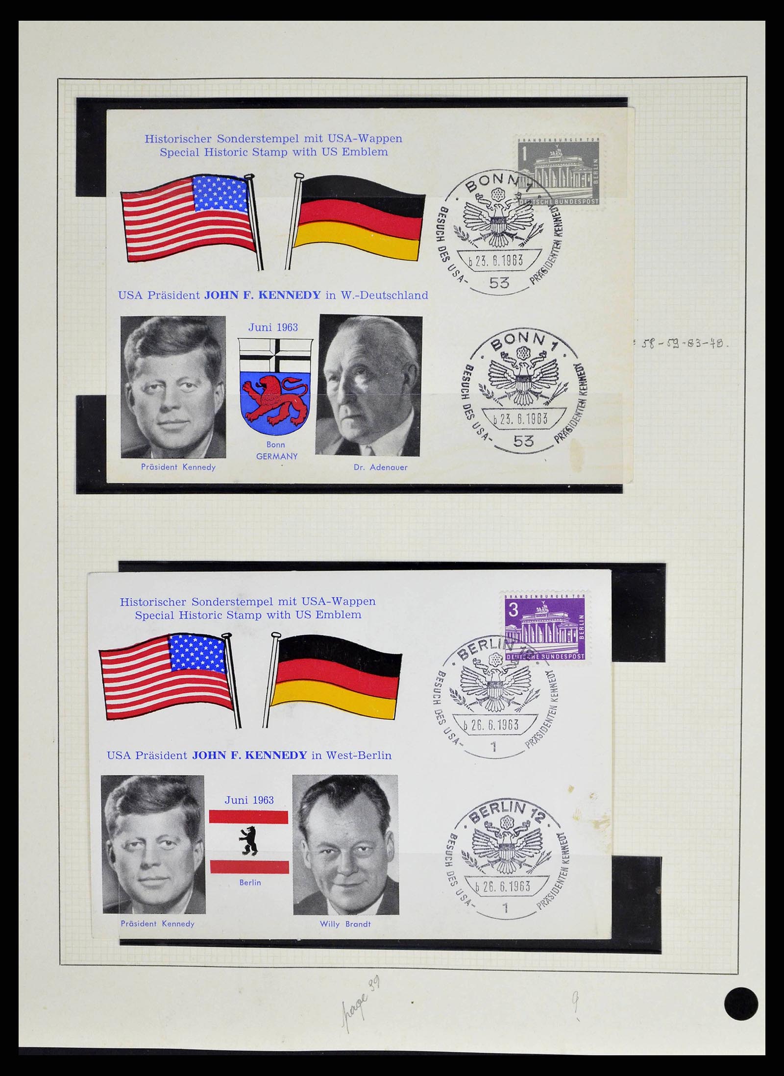 38681 0009 - Postzegelverzameling 38681 Berlijn 1948-1973.