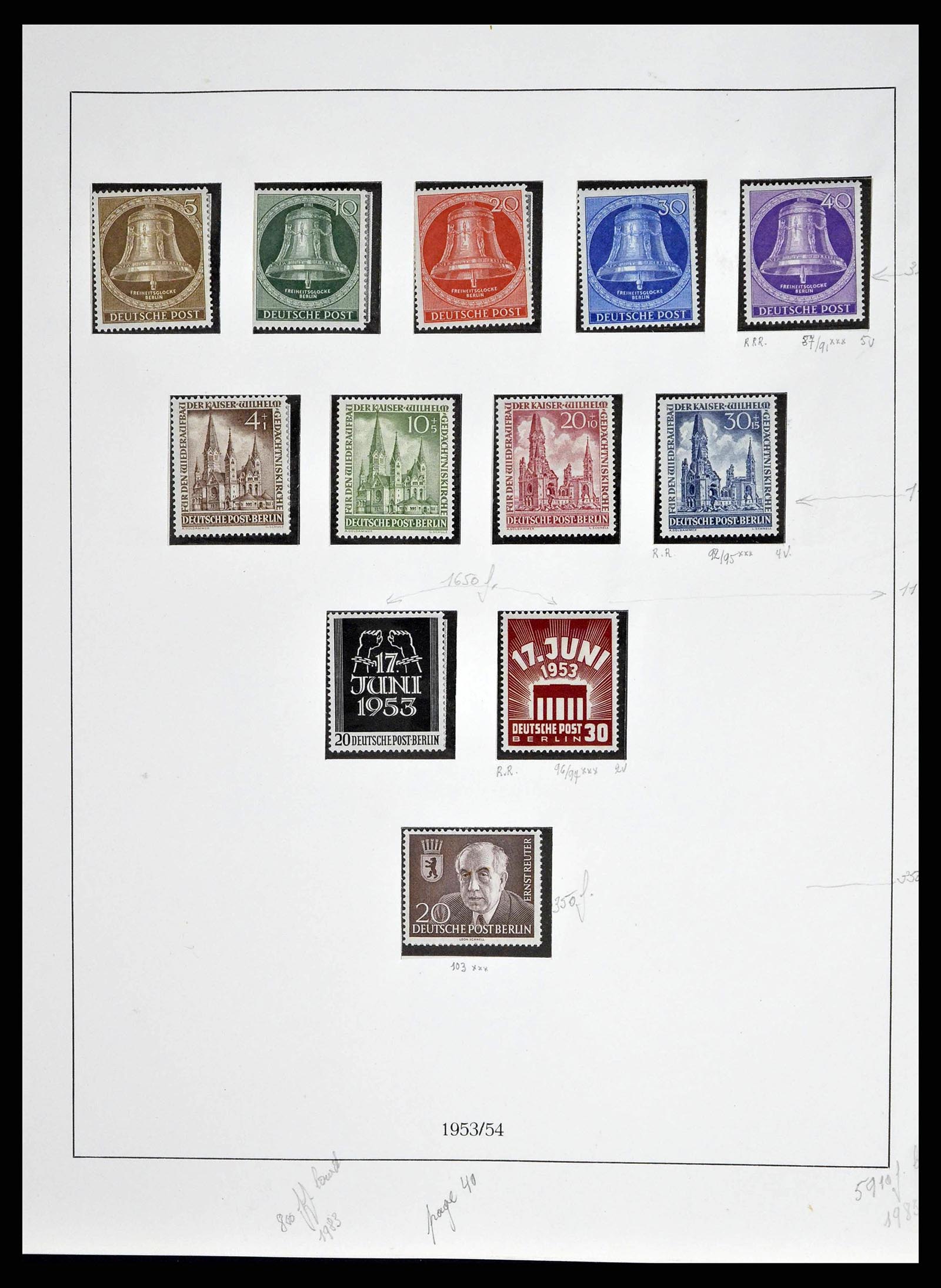38681 0010 - Stamp collection 38681 Berlin 1948-1973.