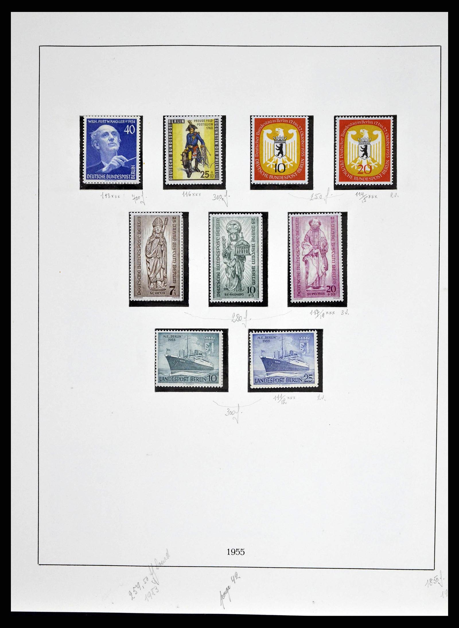 38681 0012 - Postzegelverzameling 38681 Berlijn 1948-1973.