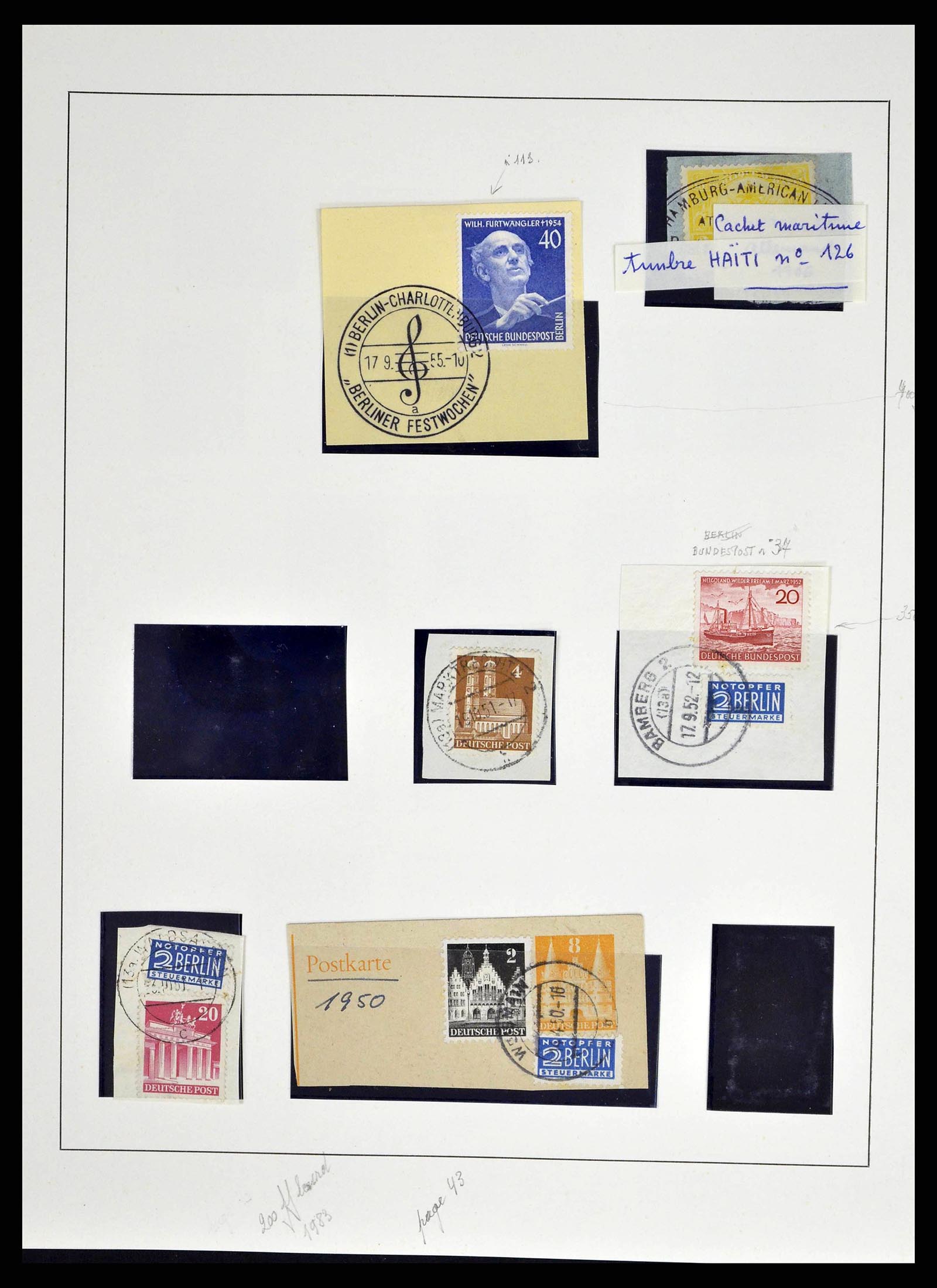 38681 0013 - Postzegelverzameling 38681 Berlijn 1948-1973.