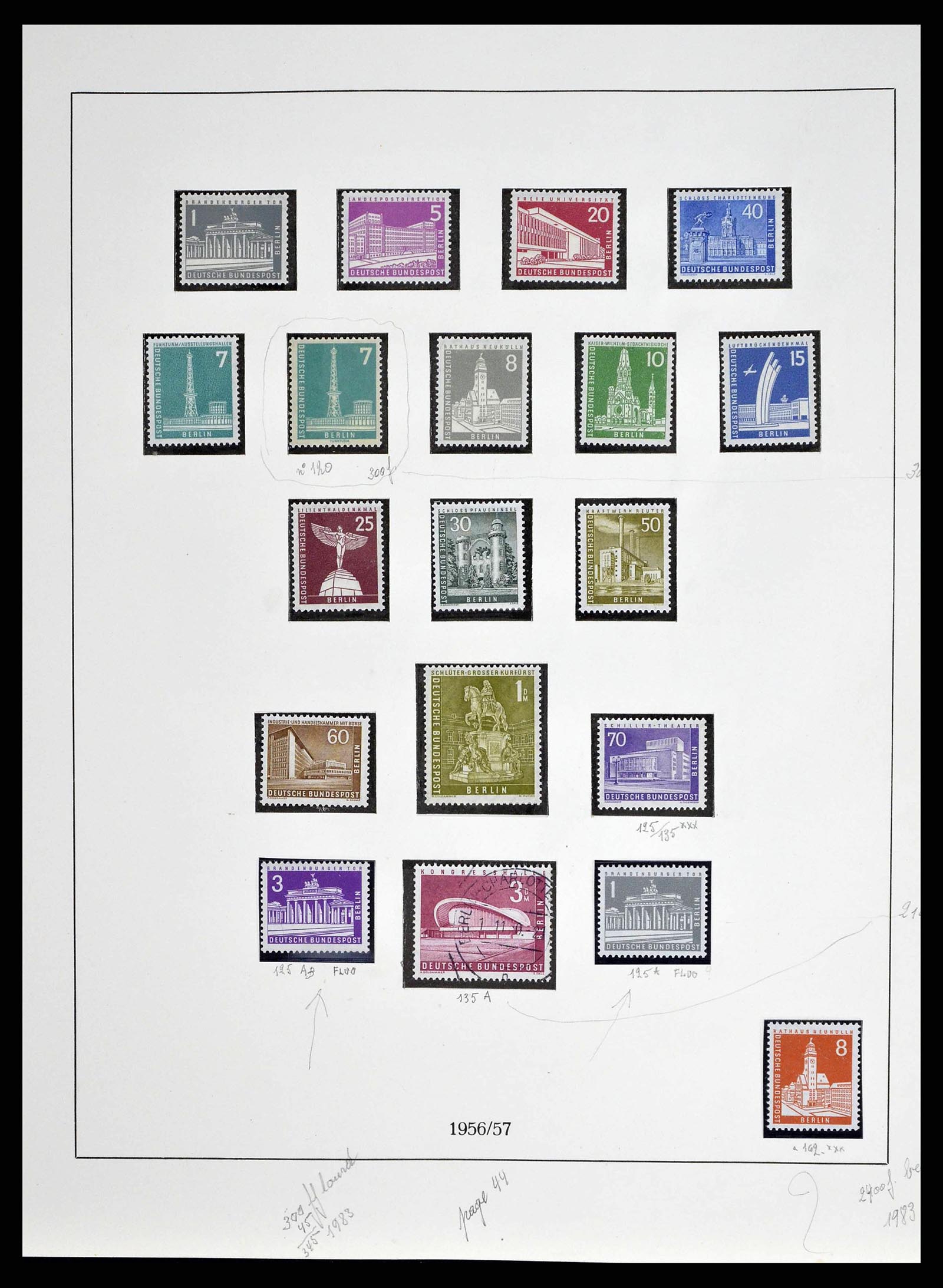 38681 0014 - Postzegelverzameling 38681 Berlijn 1948-1973.