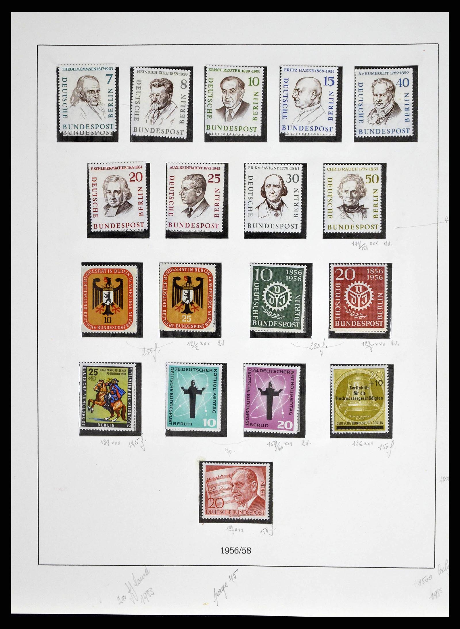 38681 0015 - Postzegelverzameling 38681 Berlijn 1948-1973.