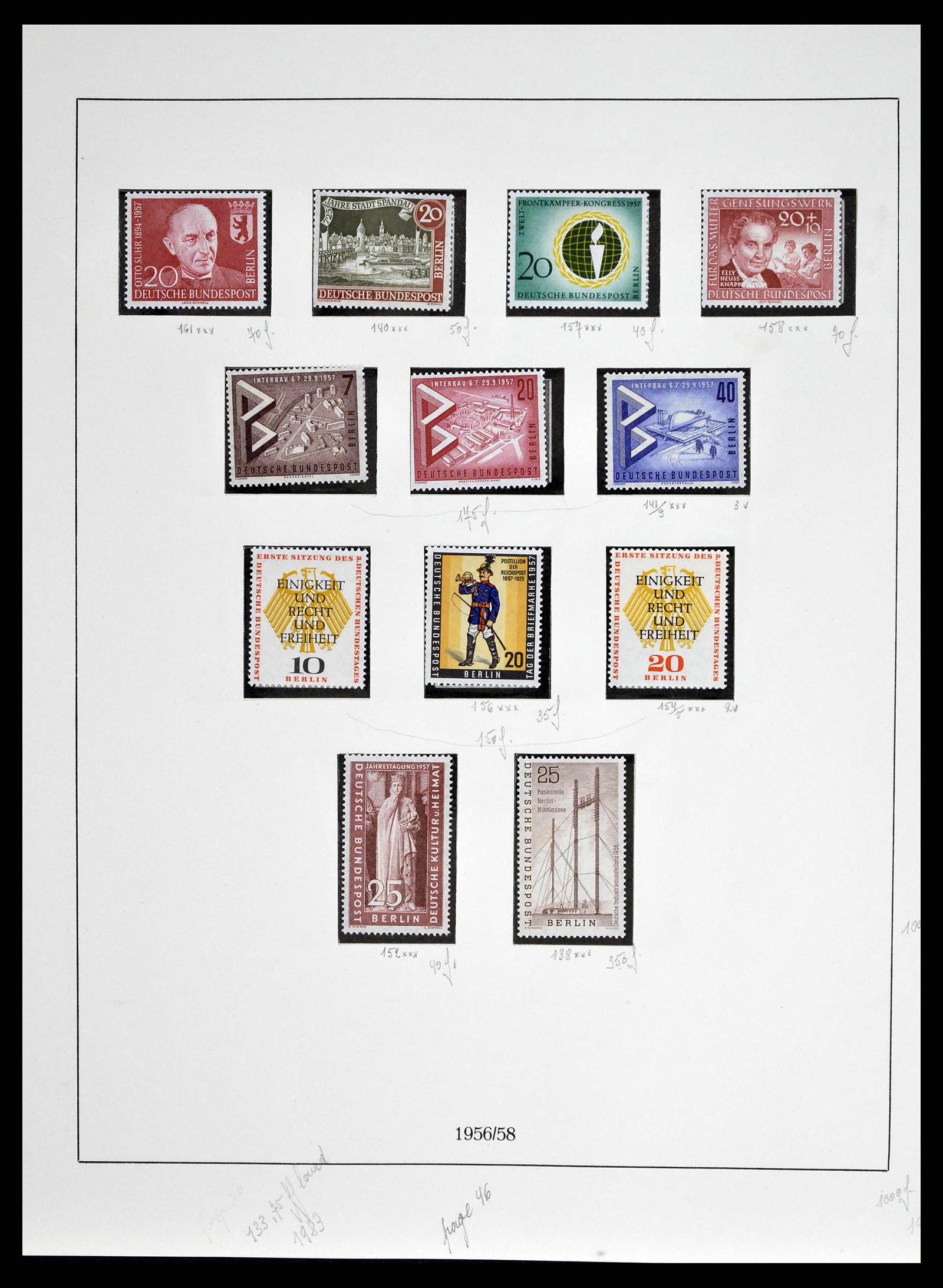 38681 0016 - Postzegelverzameling 38681 Berlijn 1948-1973.