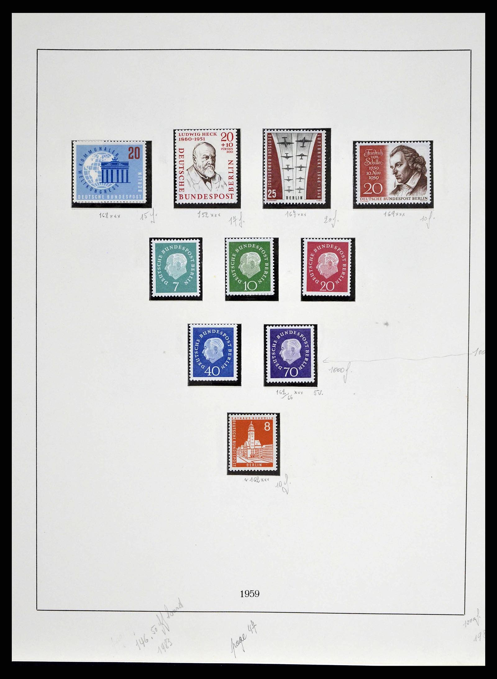 38681 0017 - Stamp collection 38681 Berlin 1948-1973.
