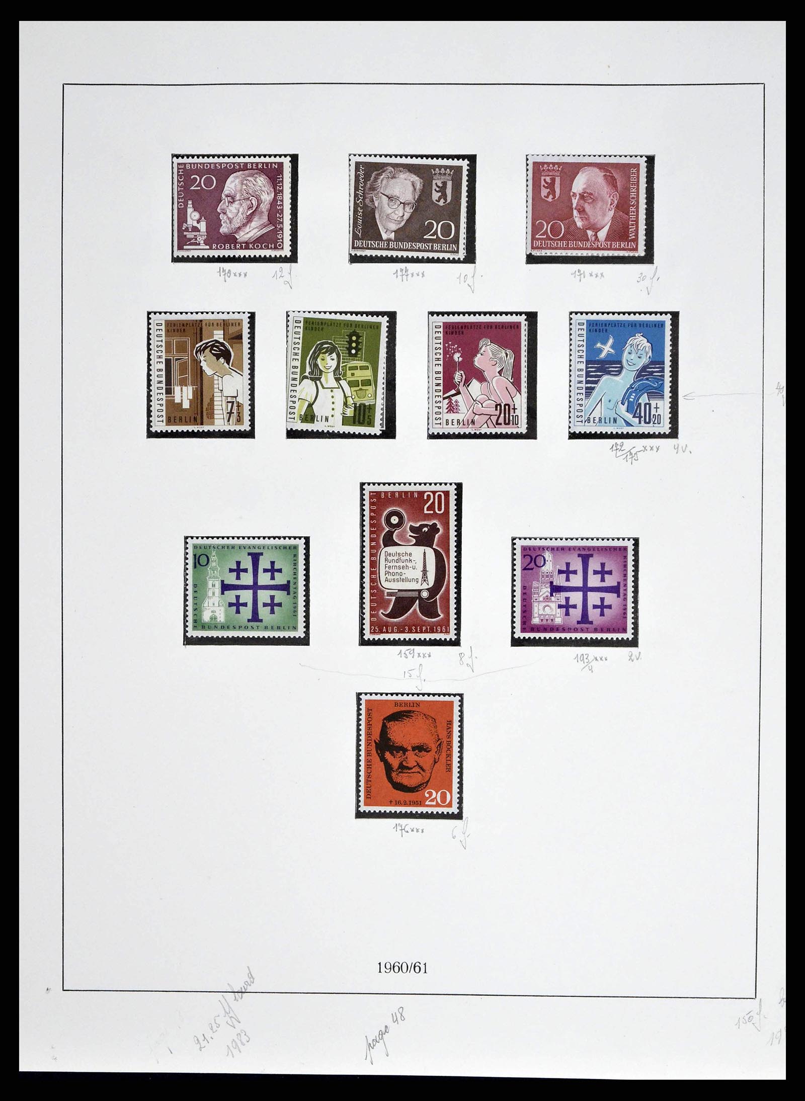 38681 0018 - Postzegelverzameling 38681 Berlijn 1948-1973.