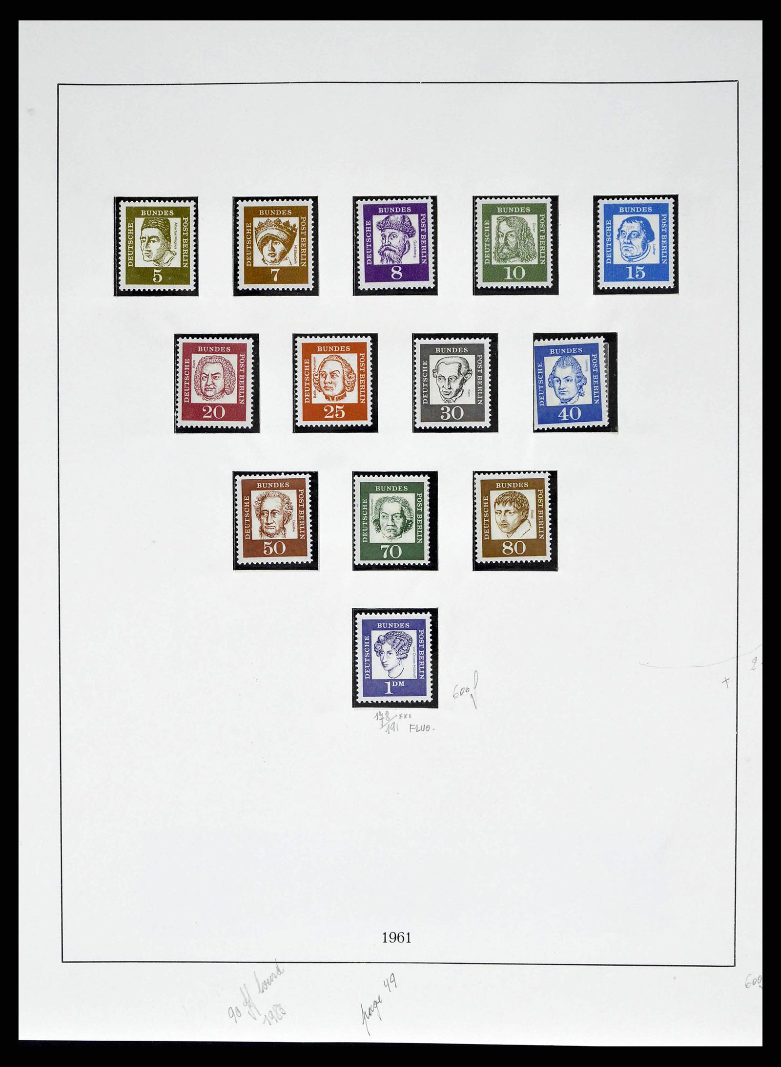 38681 0019 - Postzegelverzameling 38681 Berlijn 1948-1973.