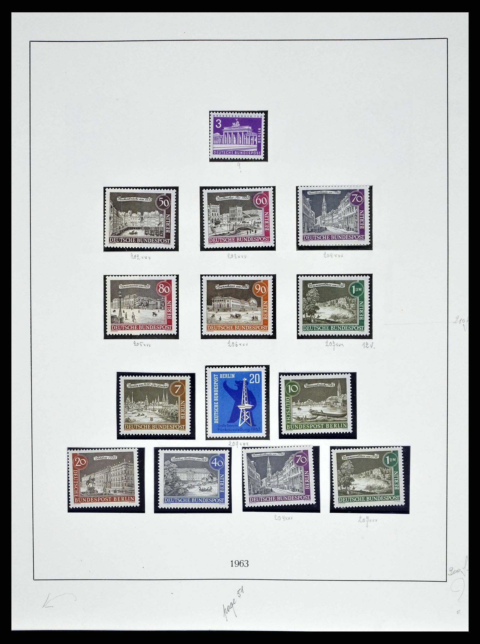 38681 0022 - Stamp collection 38681 Berlin 1948-1973.