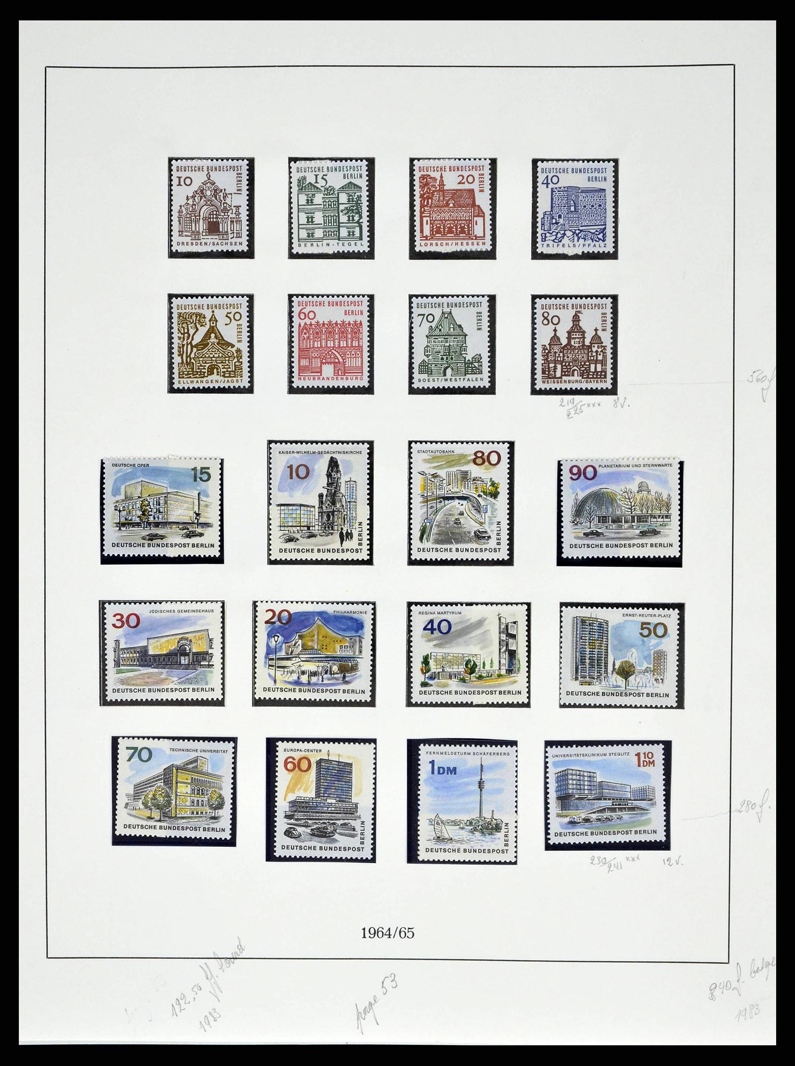 38681 0024 - Stamp collection 38681 Berlin 1948-1973.