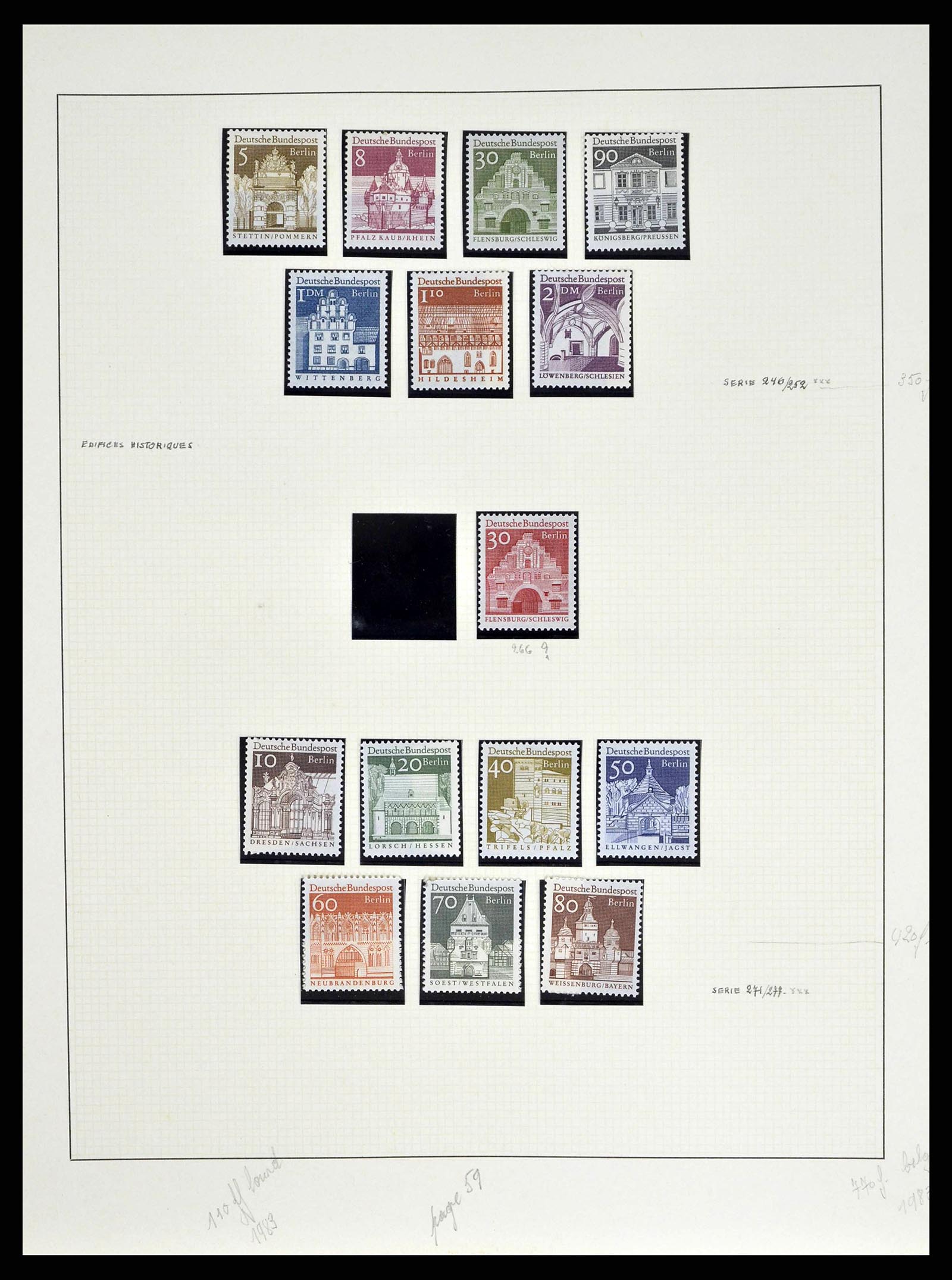 38681 0030 - Stamp collection 38681 Berlin 1948-1973.