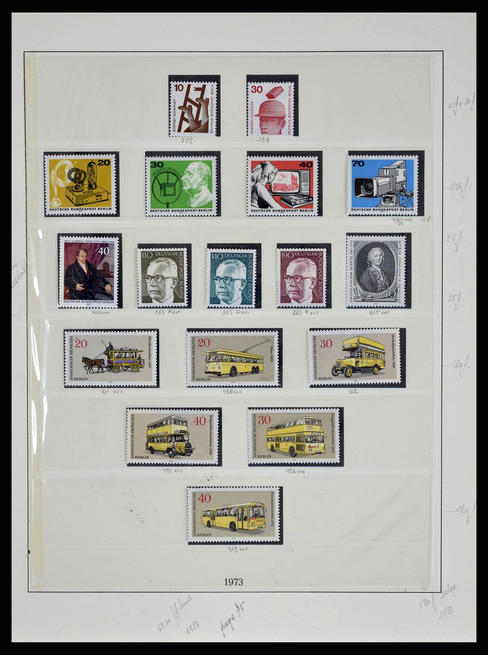 38681 0046 - Postzegelverzameling 38681 Berlijn 1948-1973.