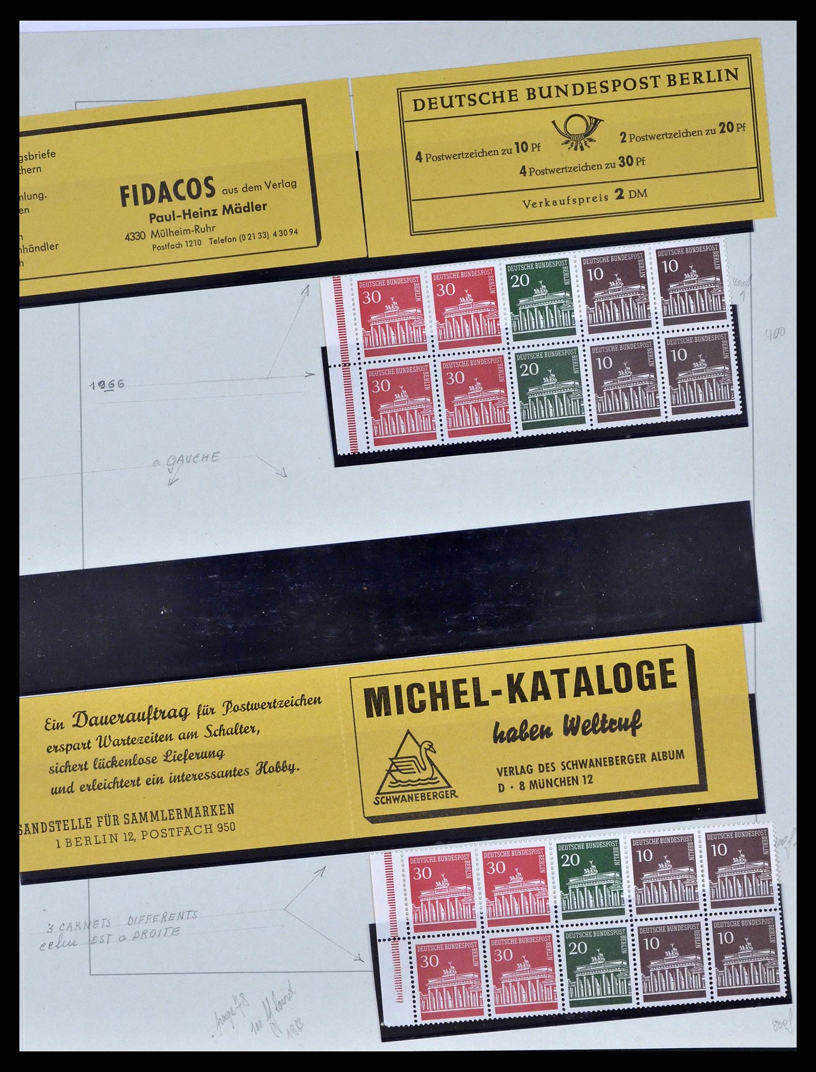 38681 0049 - Postzegelverzameling 38681 Berlijn 1948-1973.