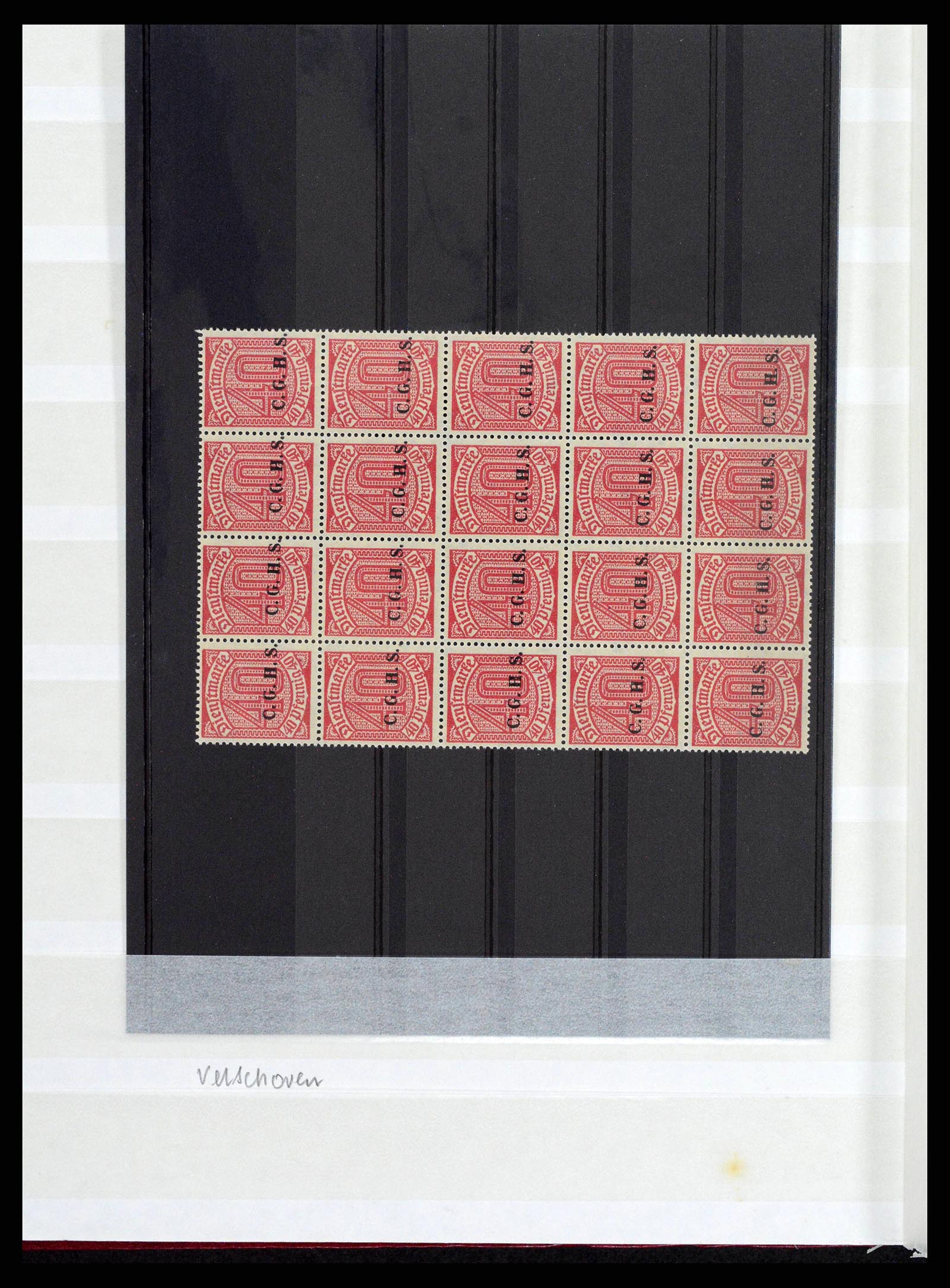 38684 0004 - Postzegelverzameling 38684 Opper-Silezië dienst 1920.