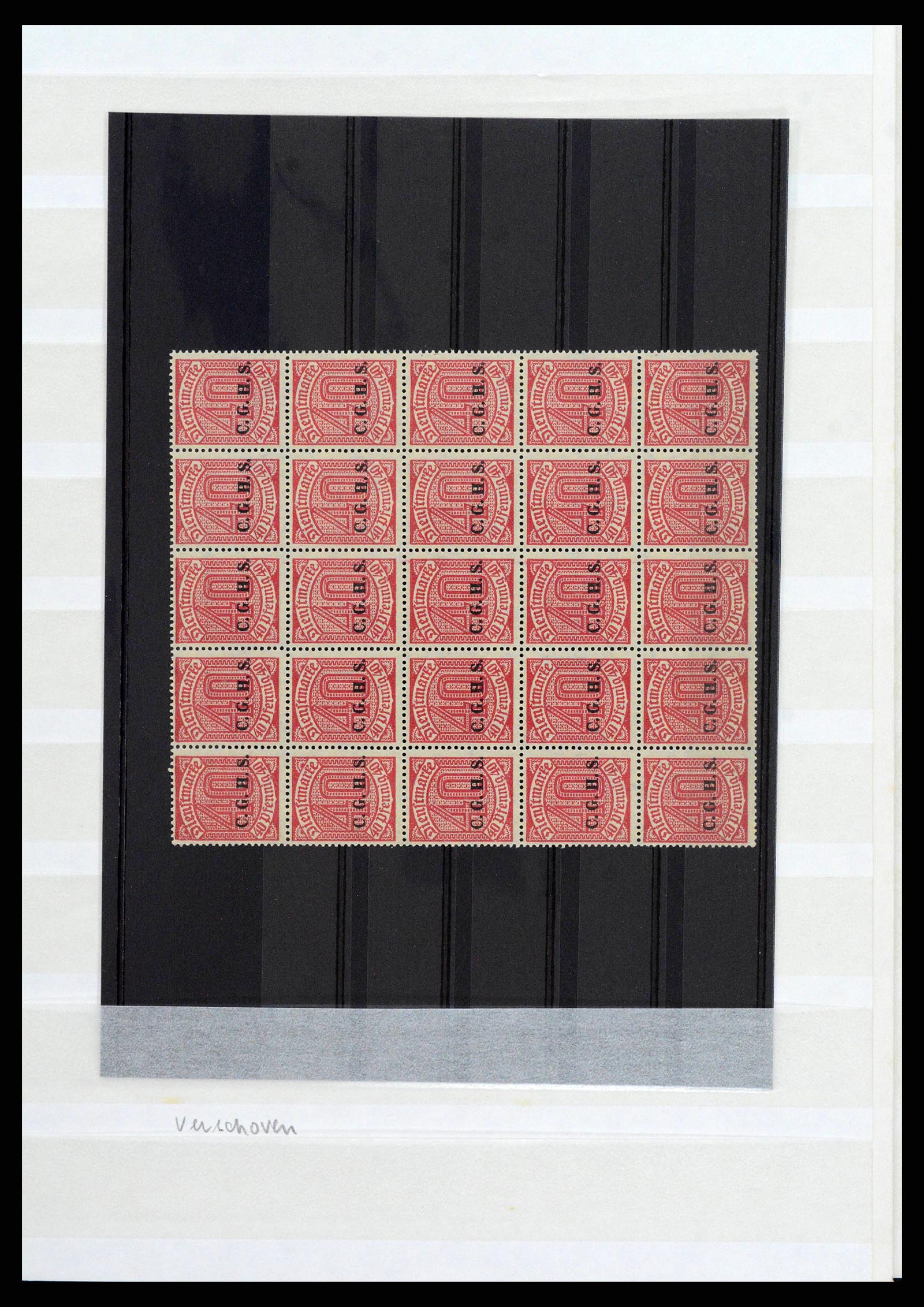 38684 0005 - Postzegelverzameling 38684 Opper-Silezië dienst 1920.