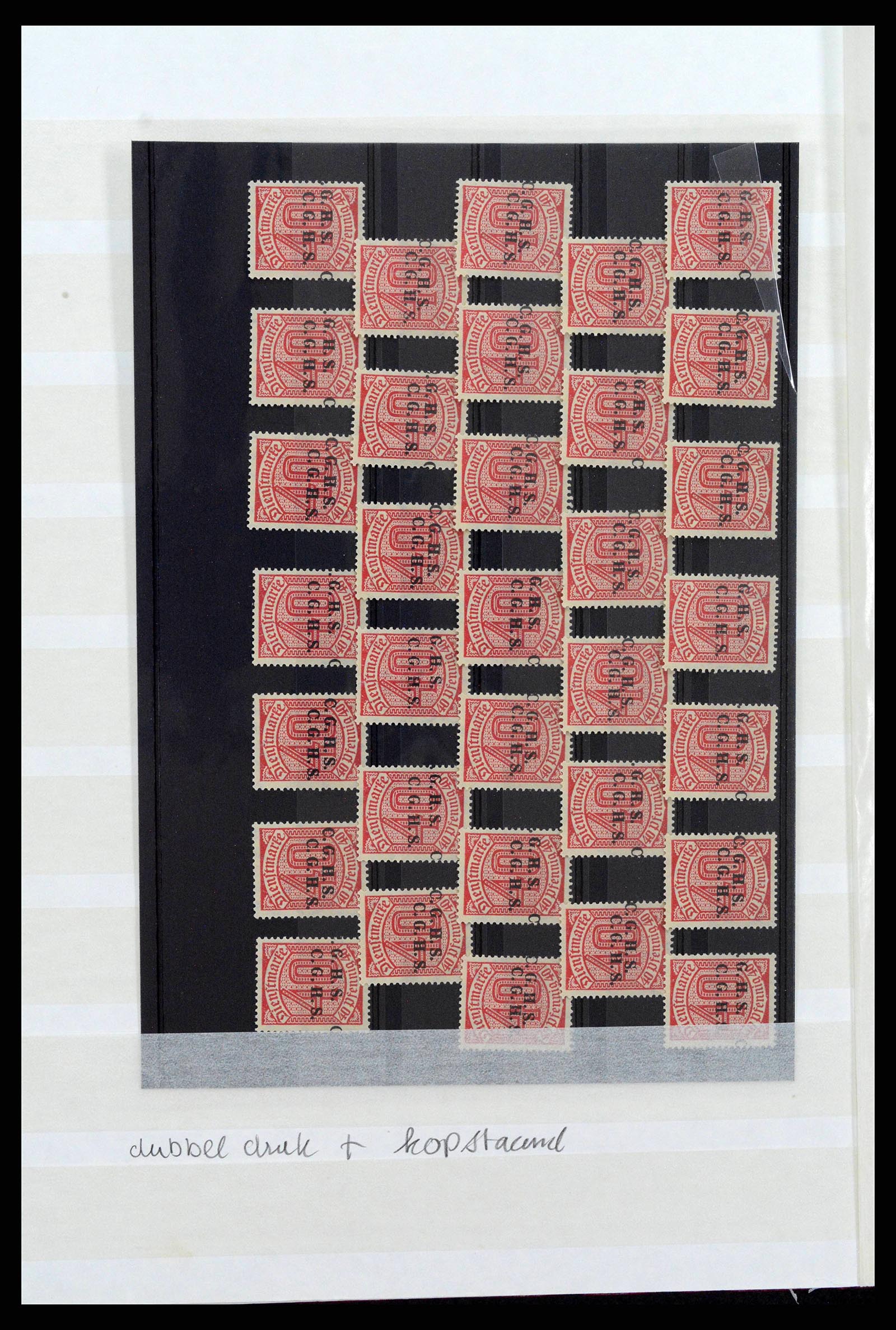 38684 0006 - Postzegelverzameling 38684 Opper-Silezië dienst 1920.