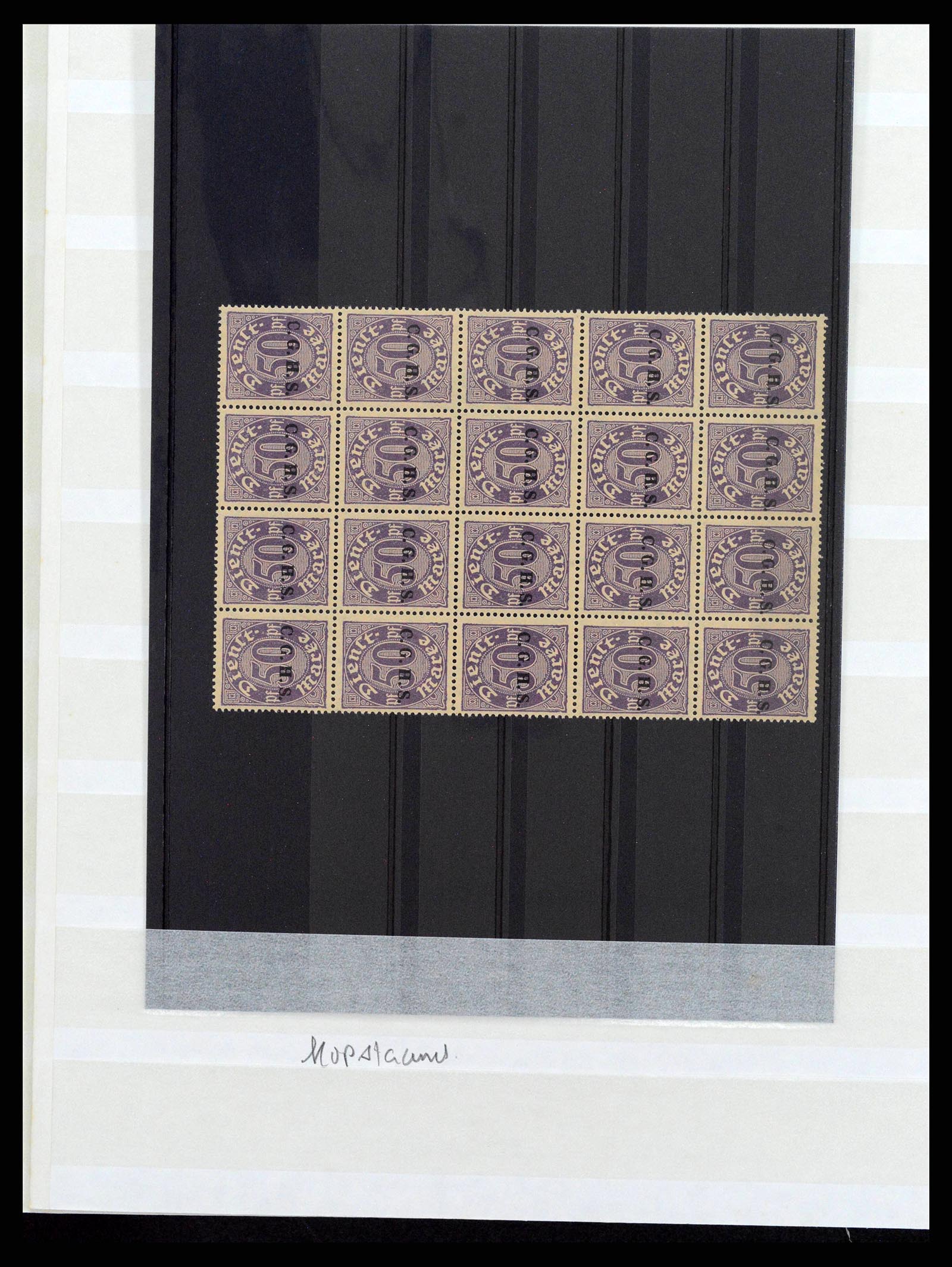 38684 0008 - Postzegelverzameling 38684 Opper-Silezië dienst 1920.