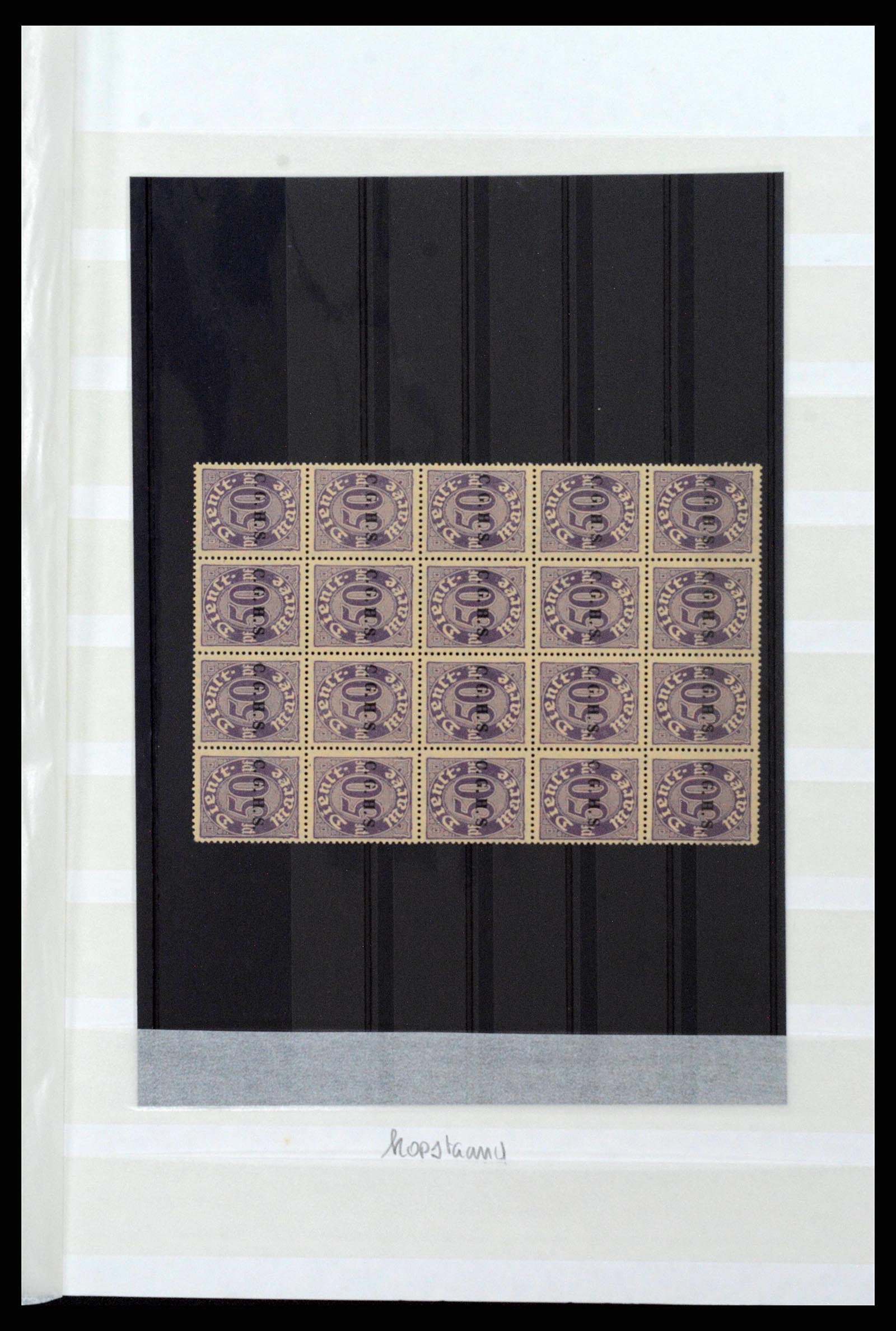 38684 0009 - Postzegelverzameling 38684 Opper-Silezië dienst 1920.