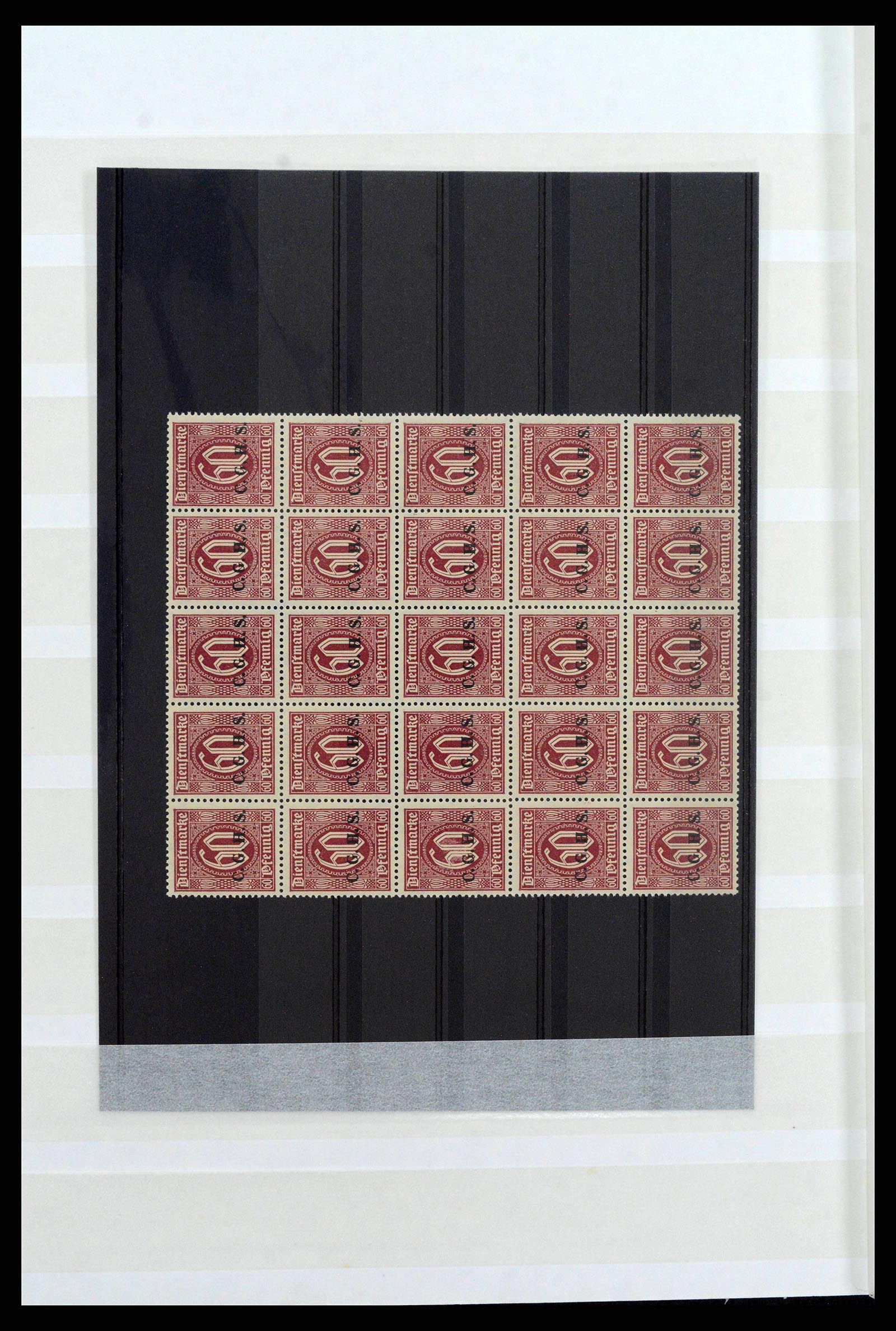 38684 0012 - Postzegelverzameling 38684 Opper-Silezië dienst 1920.