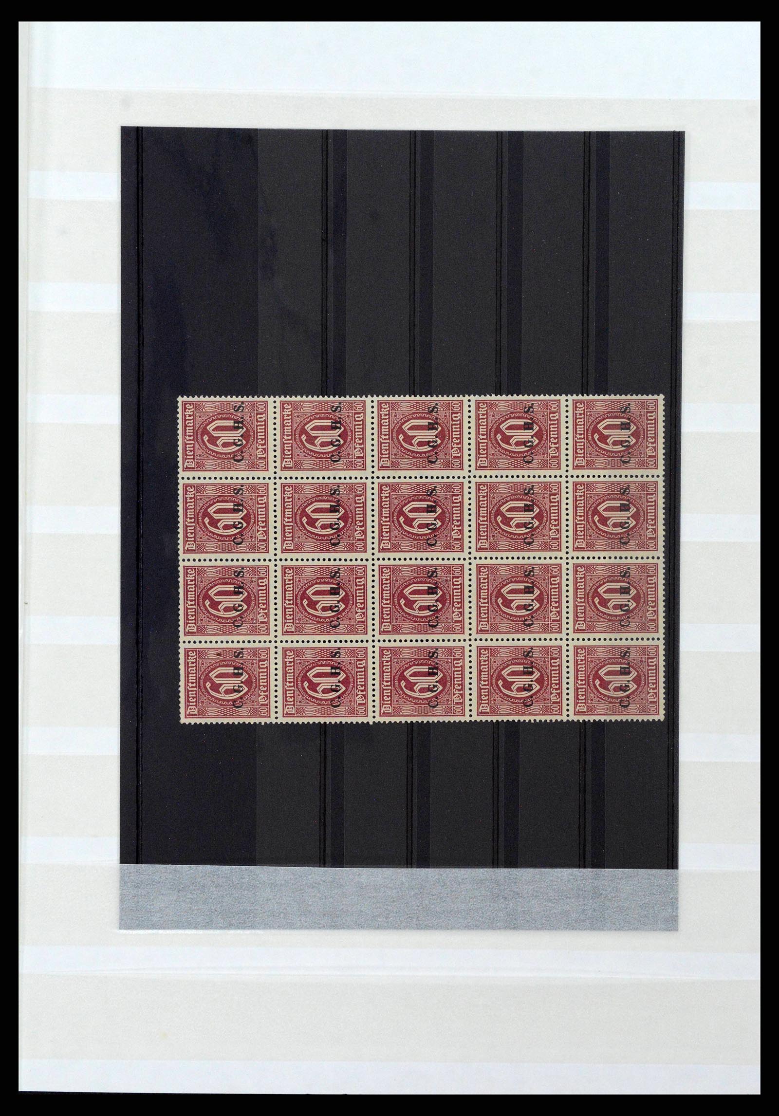 38684 0013 - Postzegelverzameling 38684 Opper-Silezië dienst 1920.