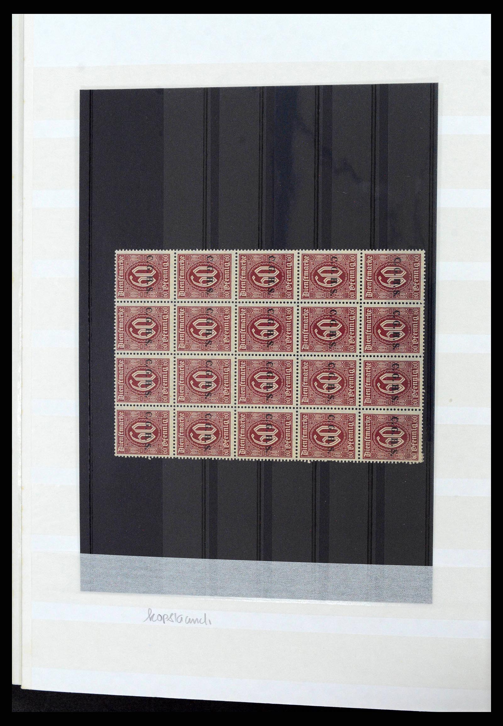 38684 0014 - Postzegelverzameling 38684 Opper-Silezië dienst 1920.