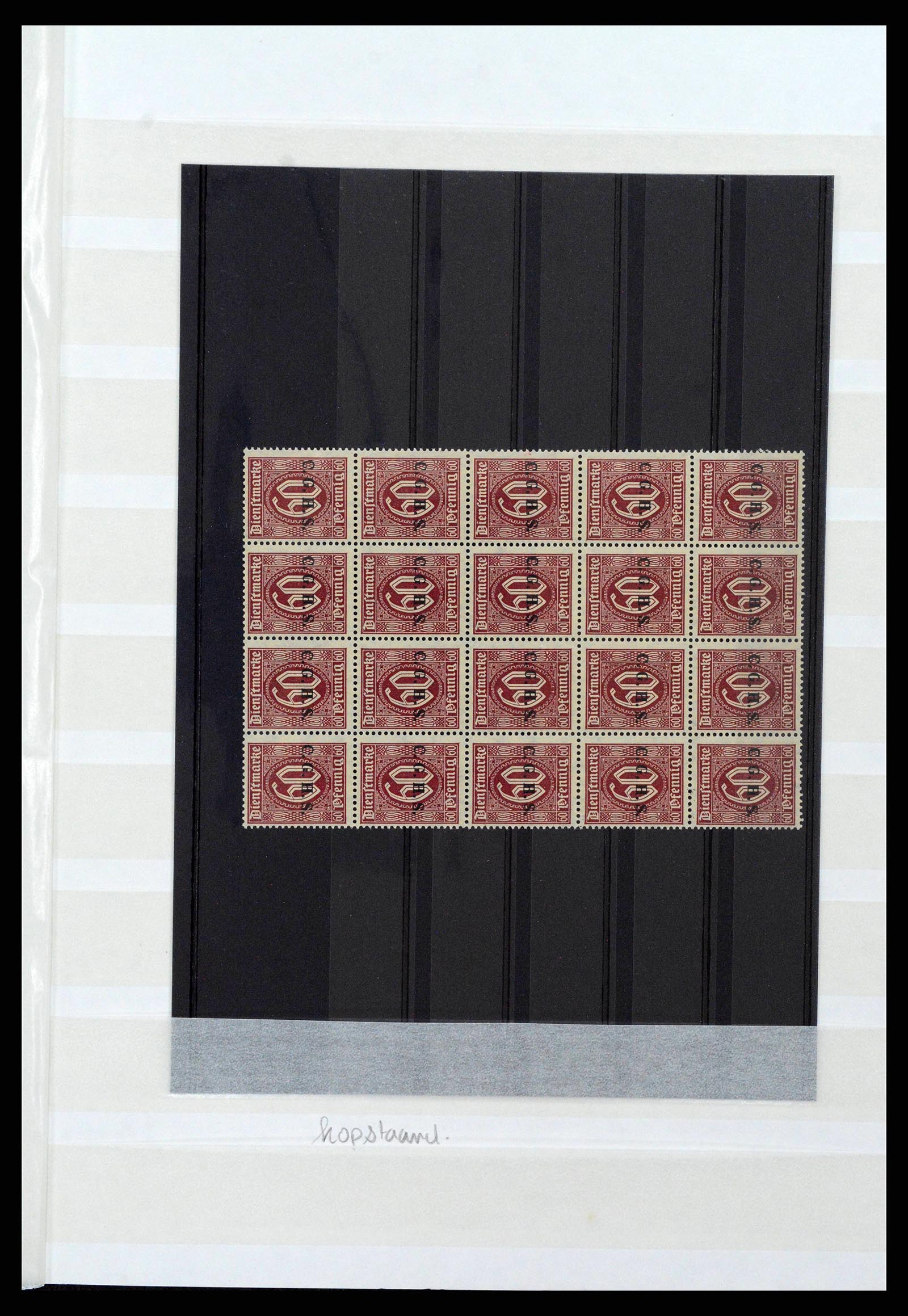 38684 0017 - Postzegelverzameling 38684 Opper-Silezië dienst 1920.