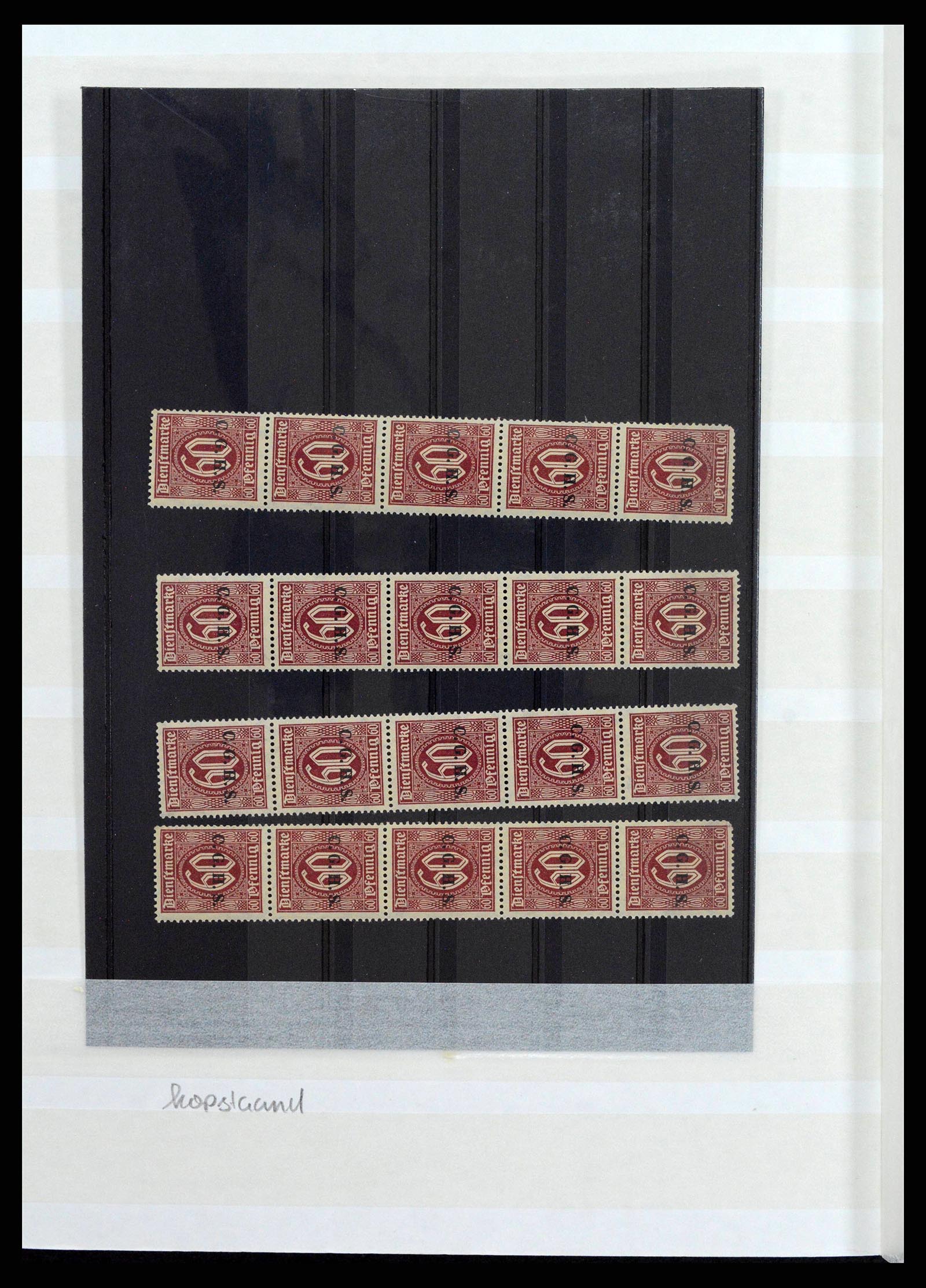 38684 0018 - Postzegelverzameling 38684 Opper-Silezië dienst 1920.