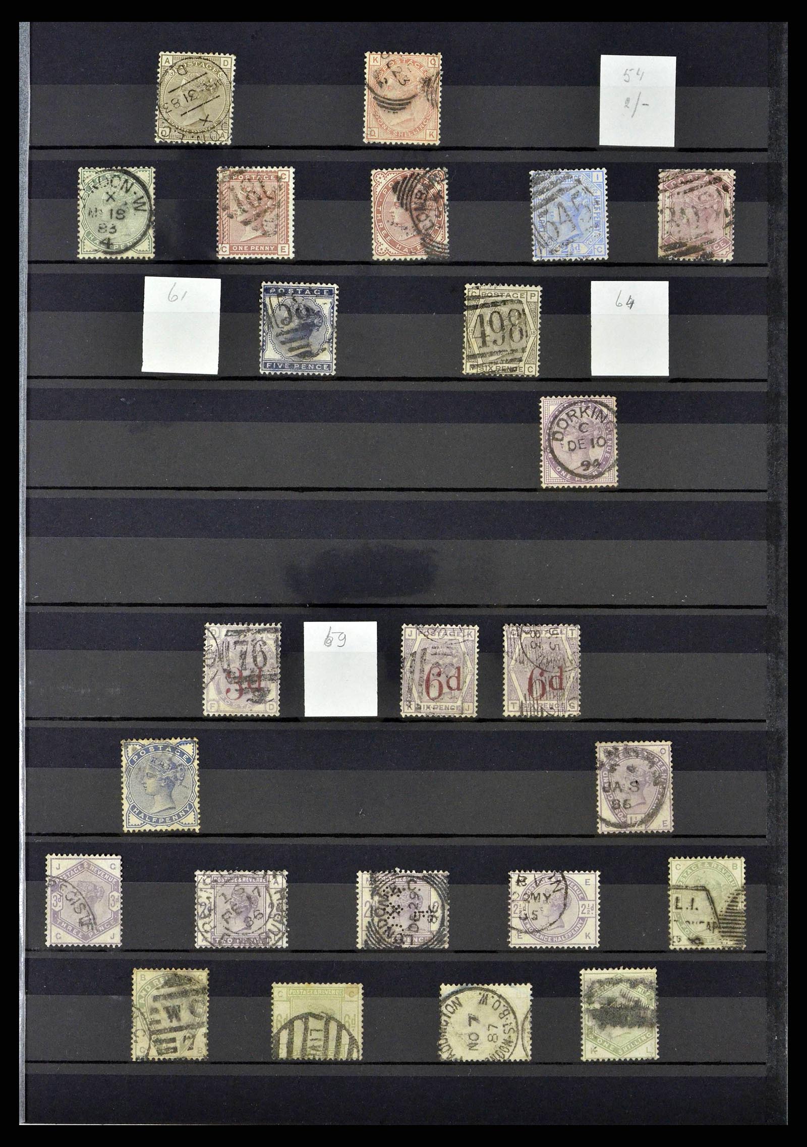 38686 0006 - Stamp collection 38686 Great Britain 1840-1957.