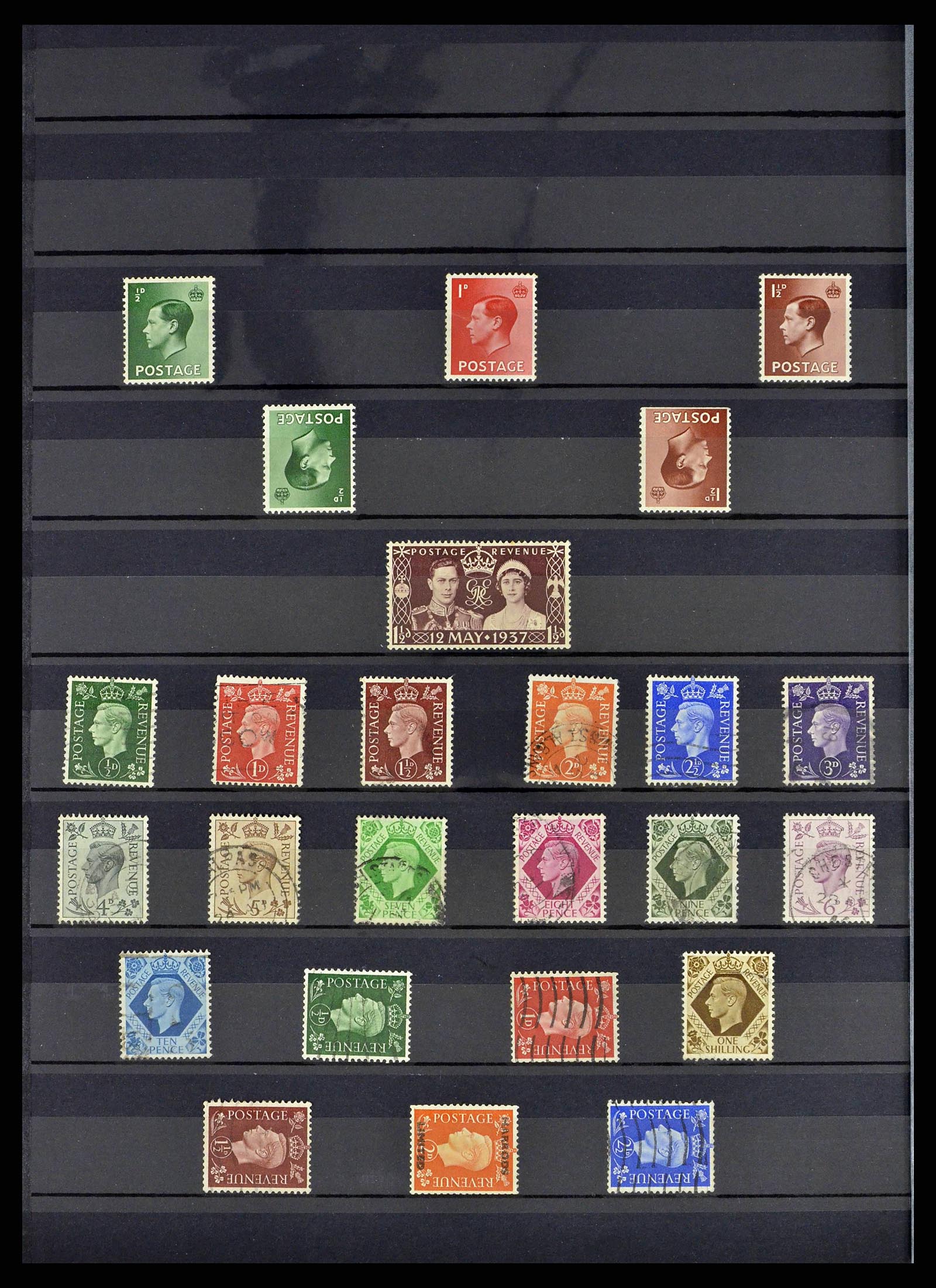 38686 0020 - Stamp collection 38686 Great Britain 1840-1957.