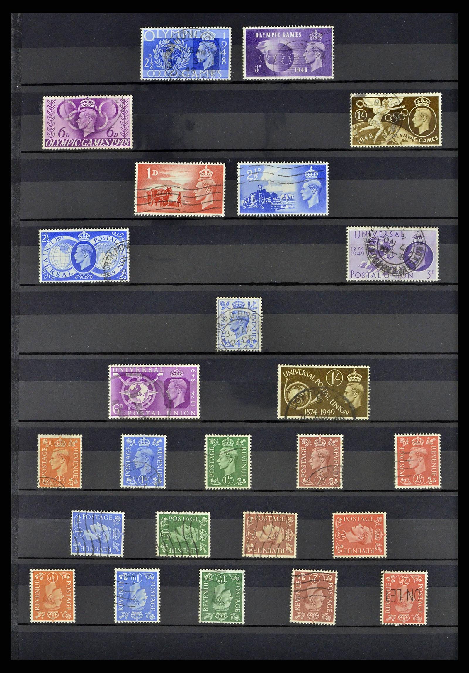 38686 0026 - Stamp collection 38686 Great Britain 1840-1957.