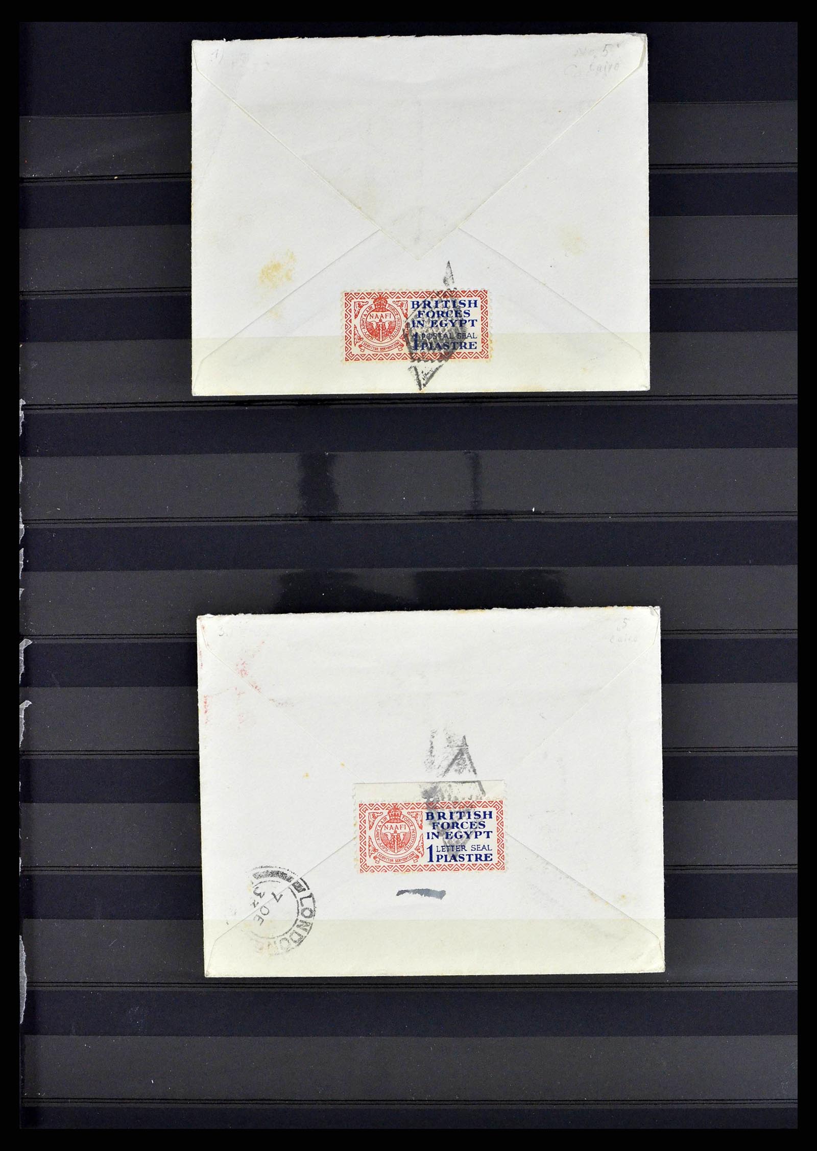 38688 0001 - Postzegelverzameling 38688 Engelse veldpost in Egypte 1917-1939.