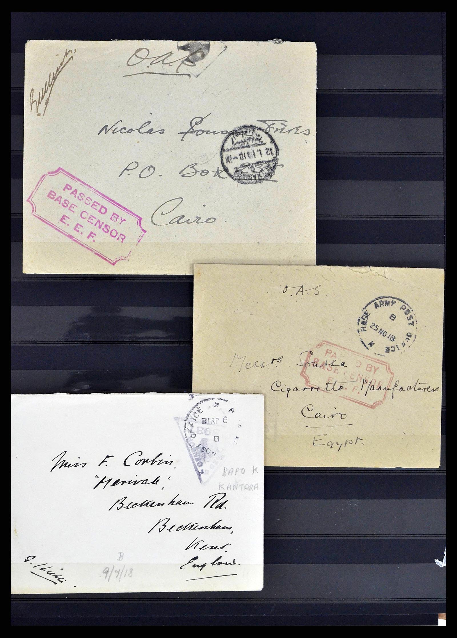 38688 0006 - Postzegelverzameling 38688 Engelse veldpost in Egypte 1917-1939.