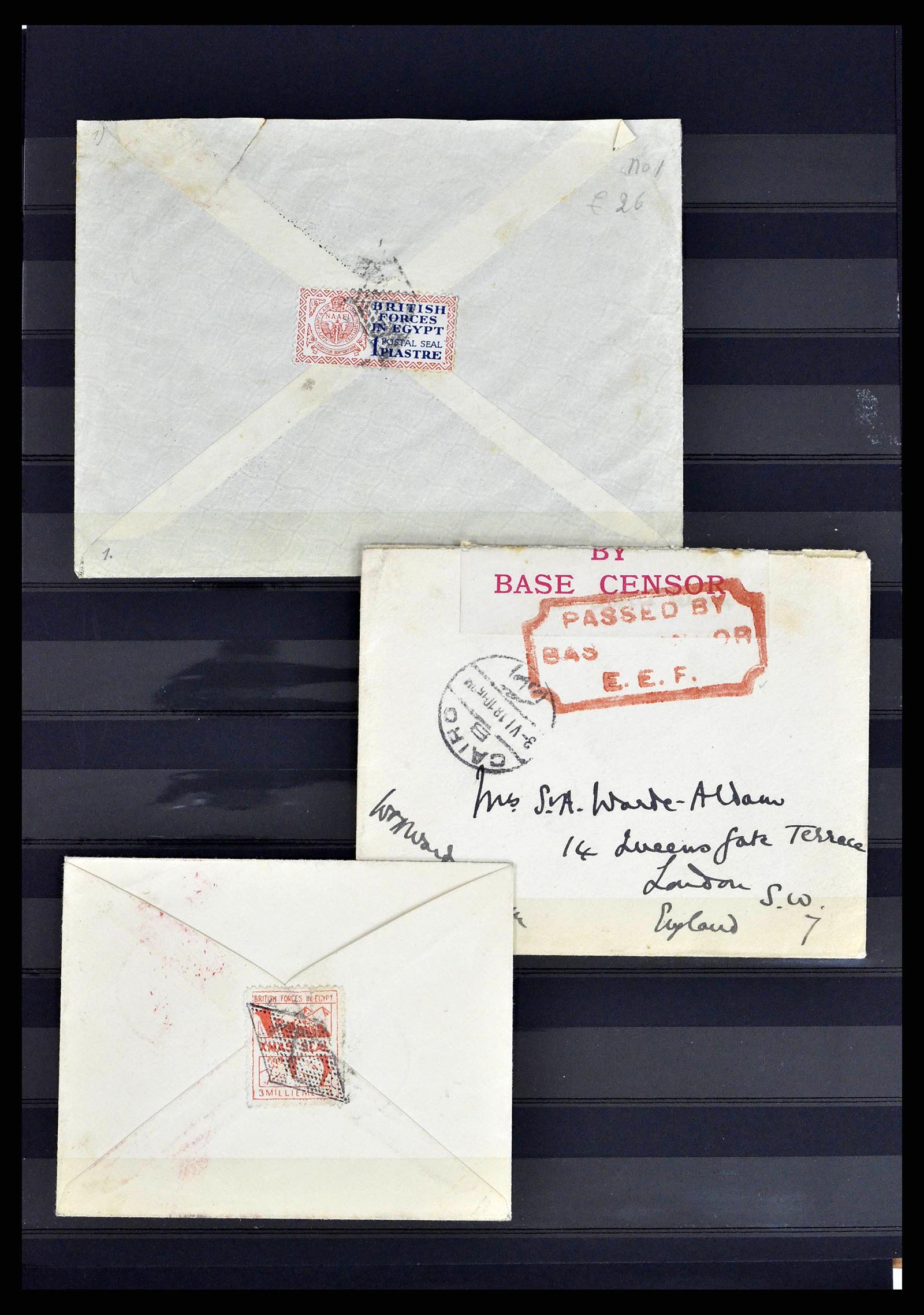 38688 0008 - Postzegelverzameling 38688 Engelse veldpost in Egypte 1917-1939.