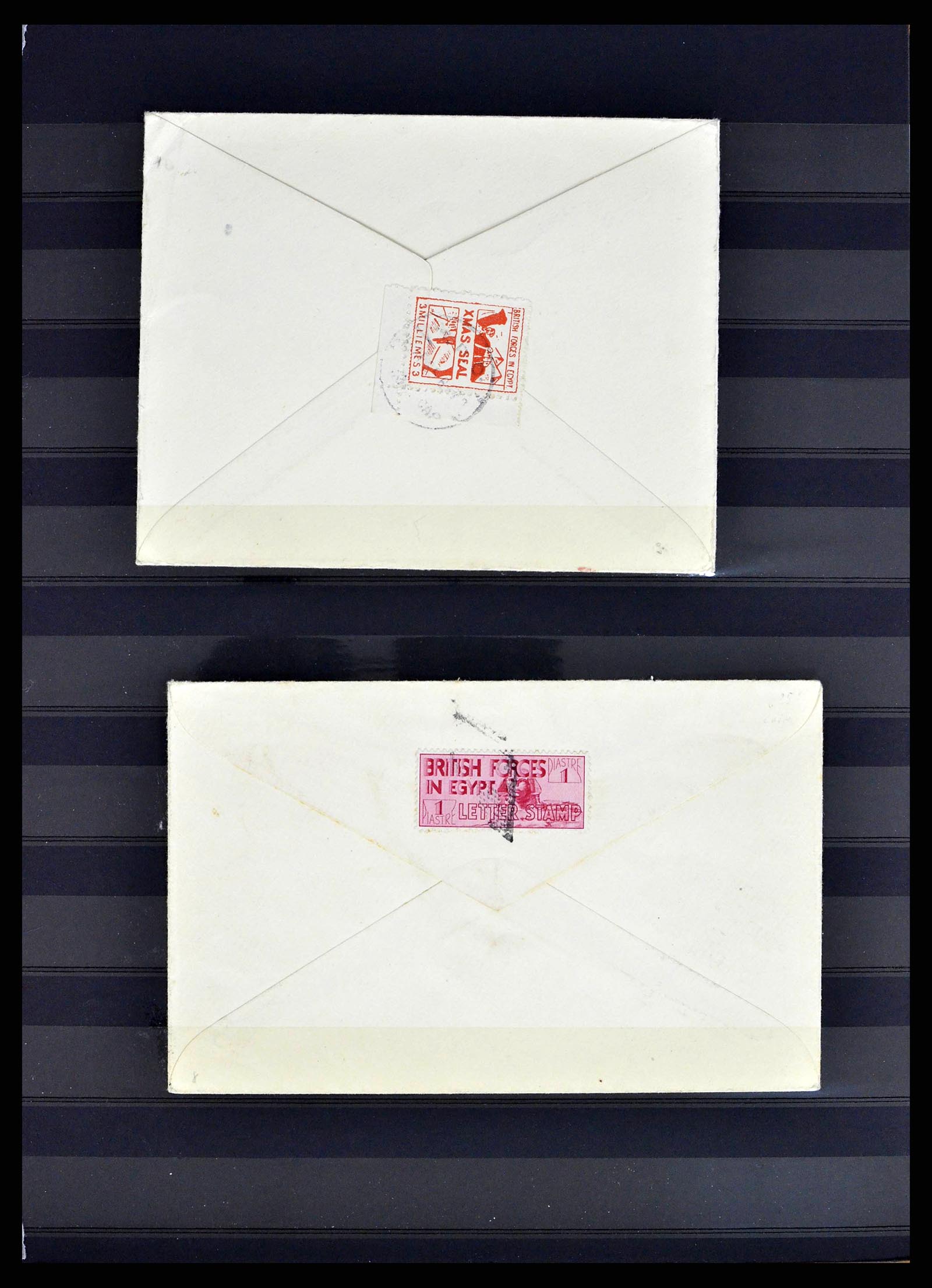 38688 0011 - Postzegelverzameling 38688 Engelse veldpost in Egypte 1917-1939.