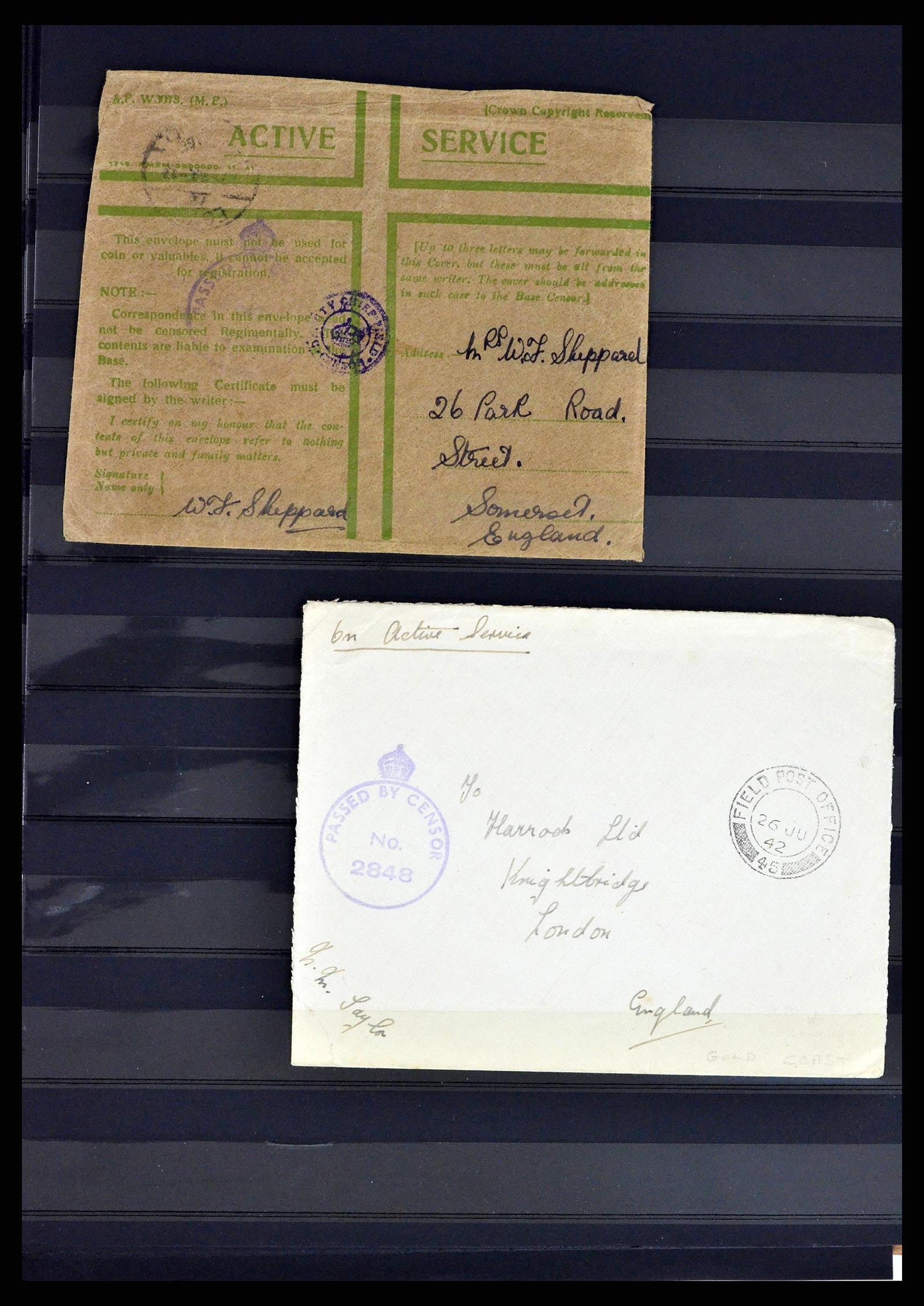 38688 0012 - Postzegelverzameling 38688 Engelse veldpost in Egypte 1917-1939.