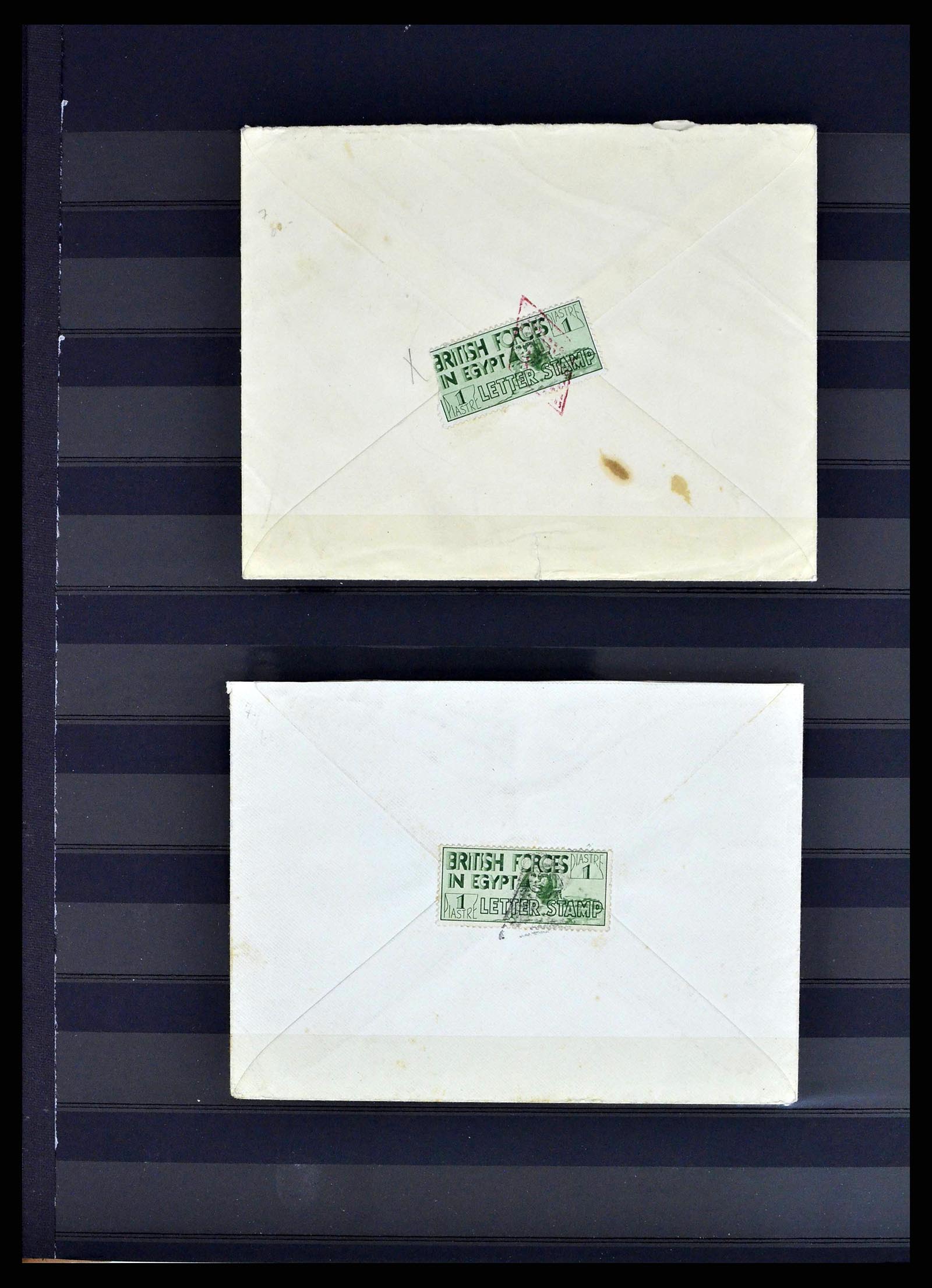 38688 0017 - Postzegelverzameling 38688 Engelse veldpost in Egypte 1917-1939.