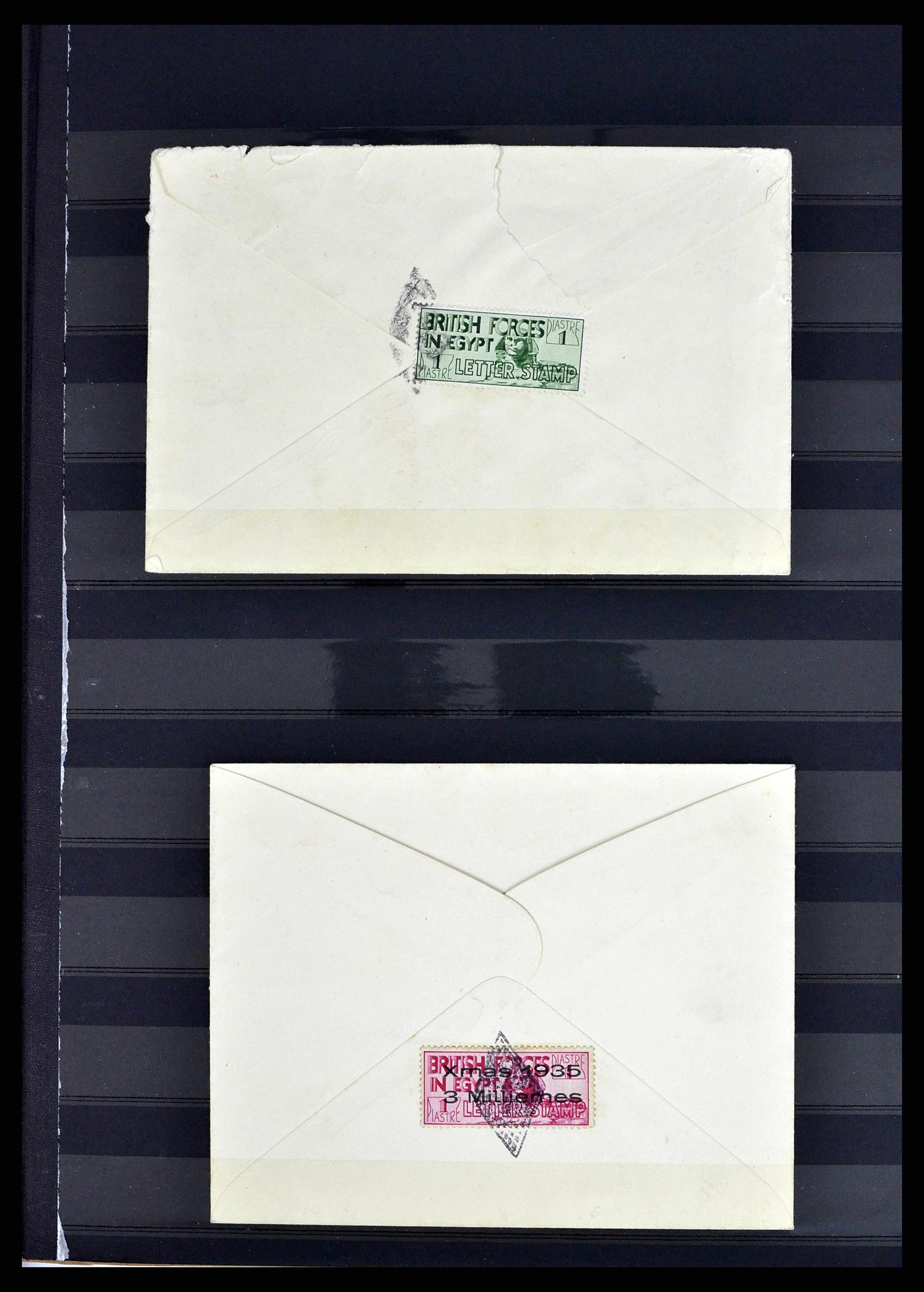 38688 0019 - Postzegelverzameling 38688 Engelse veldpost in Egypte 1917-1939.