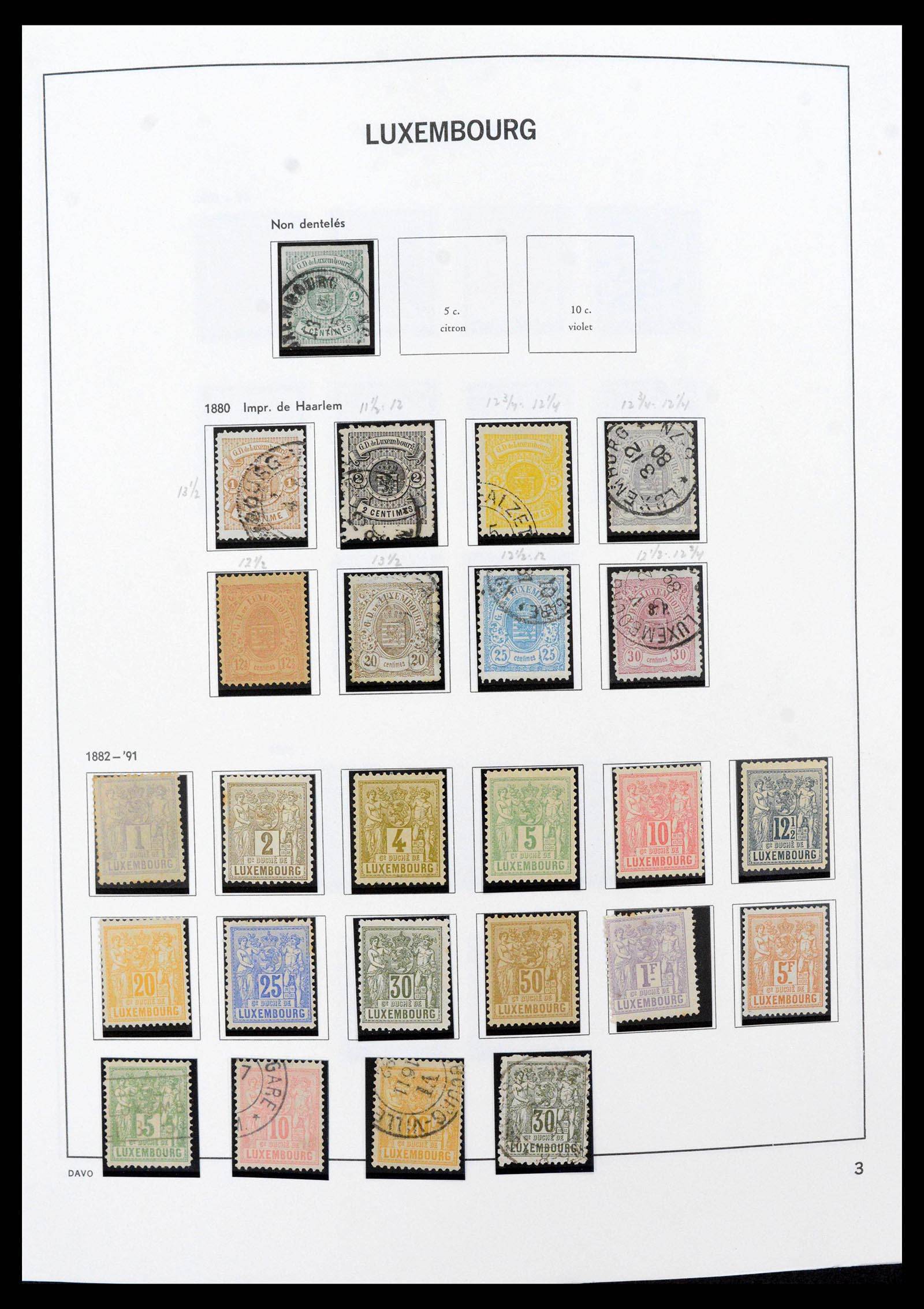 38689 0003 - Stamp collection 38689 Luxembourg 1852-2018.
