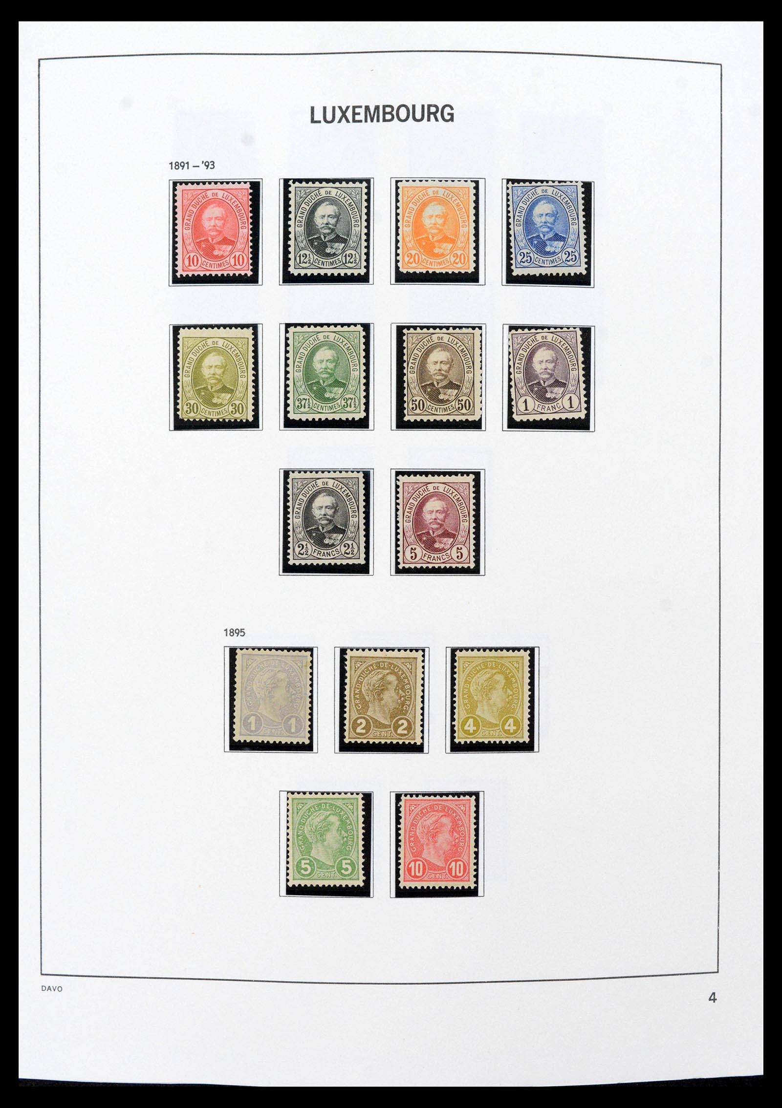 38689 0004 - Stamp collection 38689 Luxembourg 1852-2018.