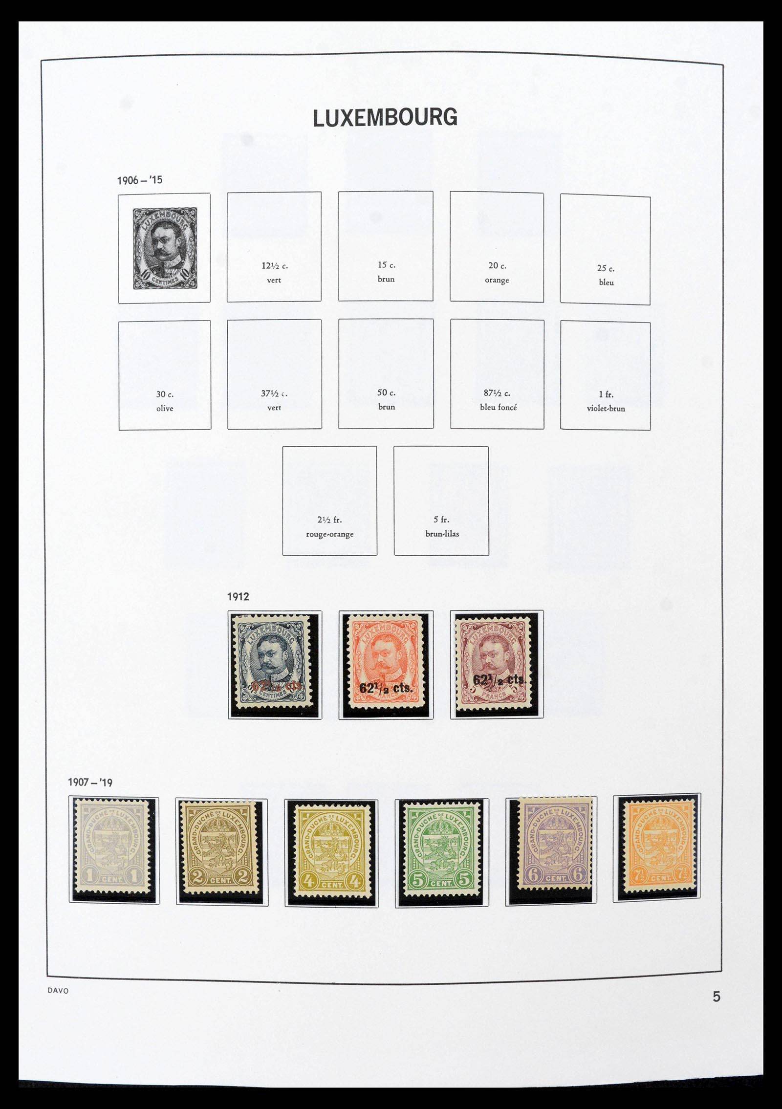 38689 0006 - Stamp collection 38689 Luxembourg 1852-2018.