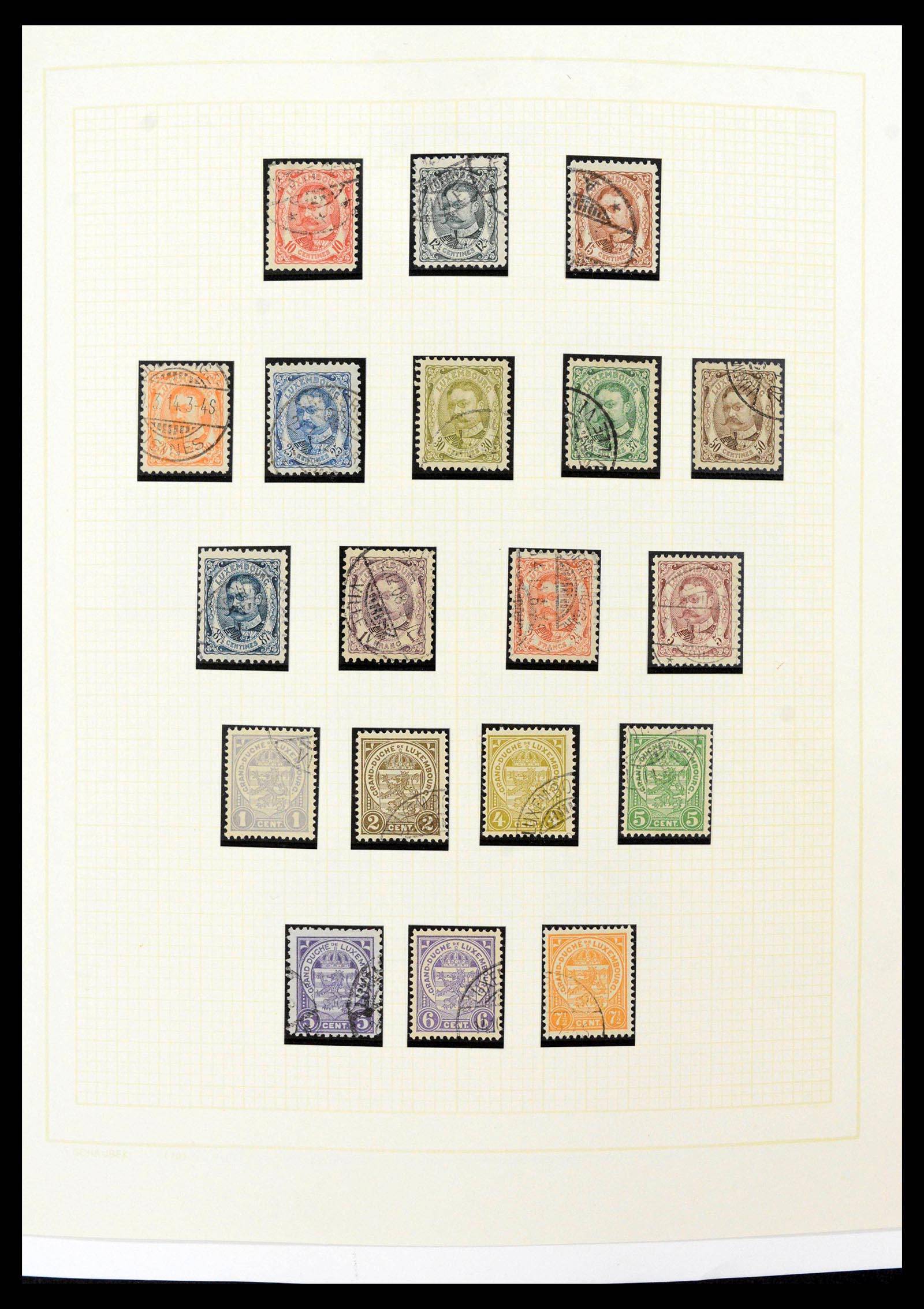 38689 0007 - Stamp collection 38689 Luxembourg 1852-2018.