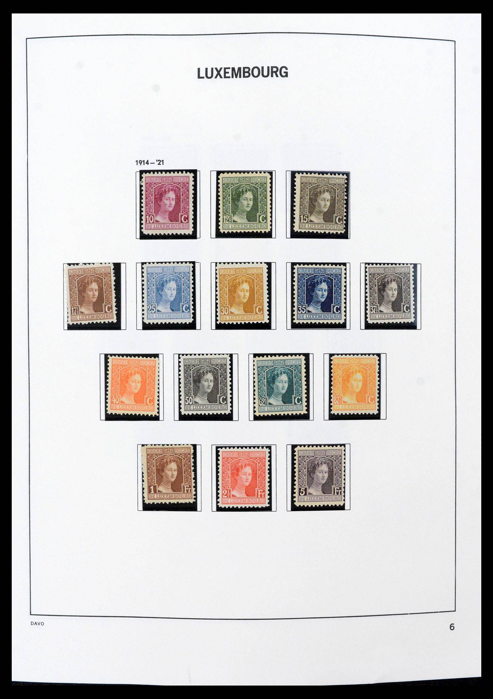 38689 0008 - Stamp collection 38689 Luxembourg 1852-2018.