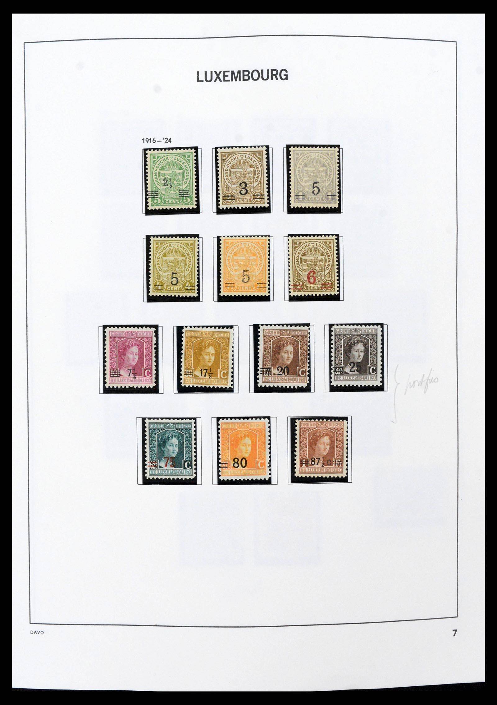 38689 0009 - Stamp collection 38689 Luxembourg 1852-2018.