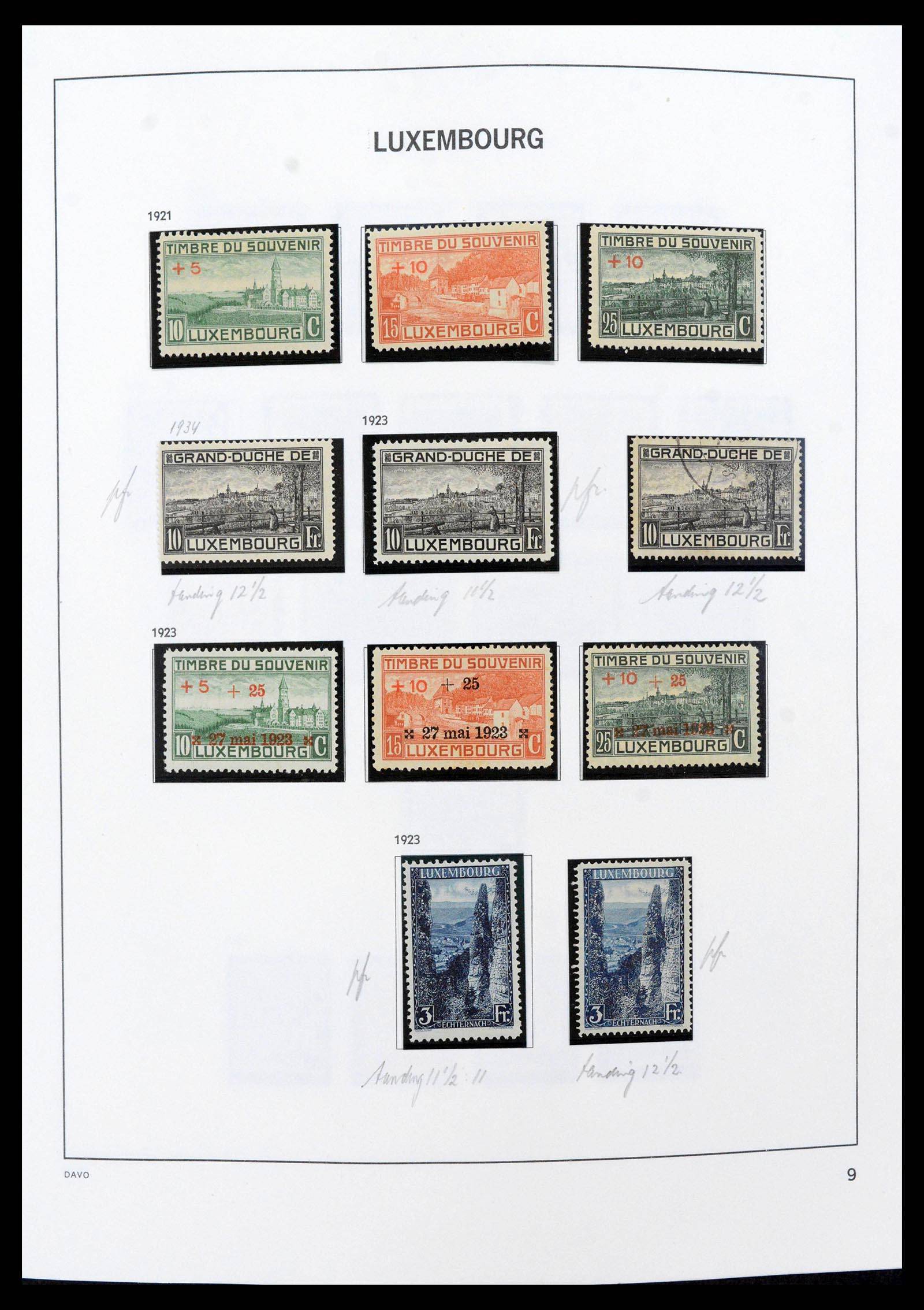 38689 0011 - Stamp collection 38689 Luxembourg 1852-2018.