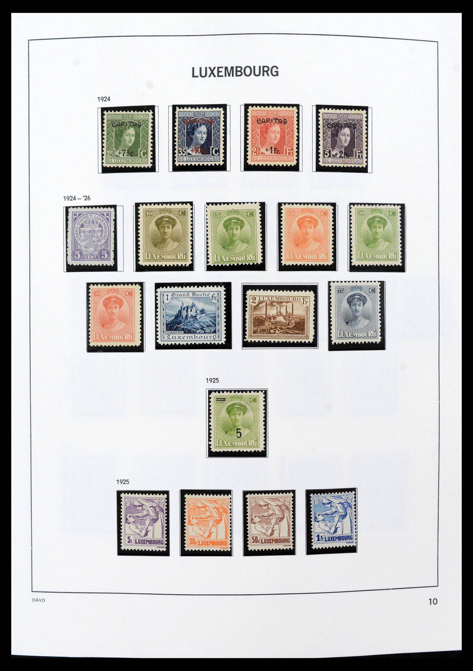 38689 0012 - Stamp collection 38689 Luxembourg 1852-2018.