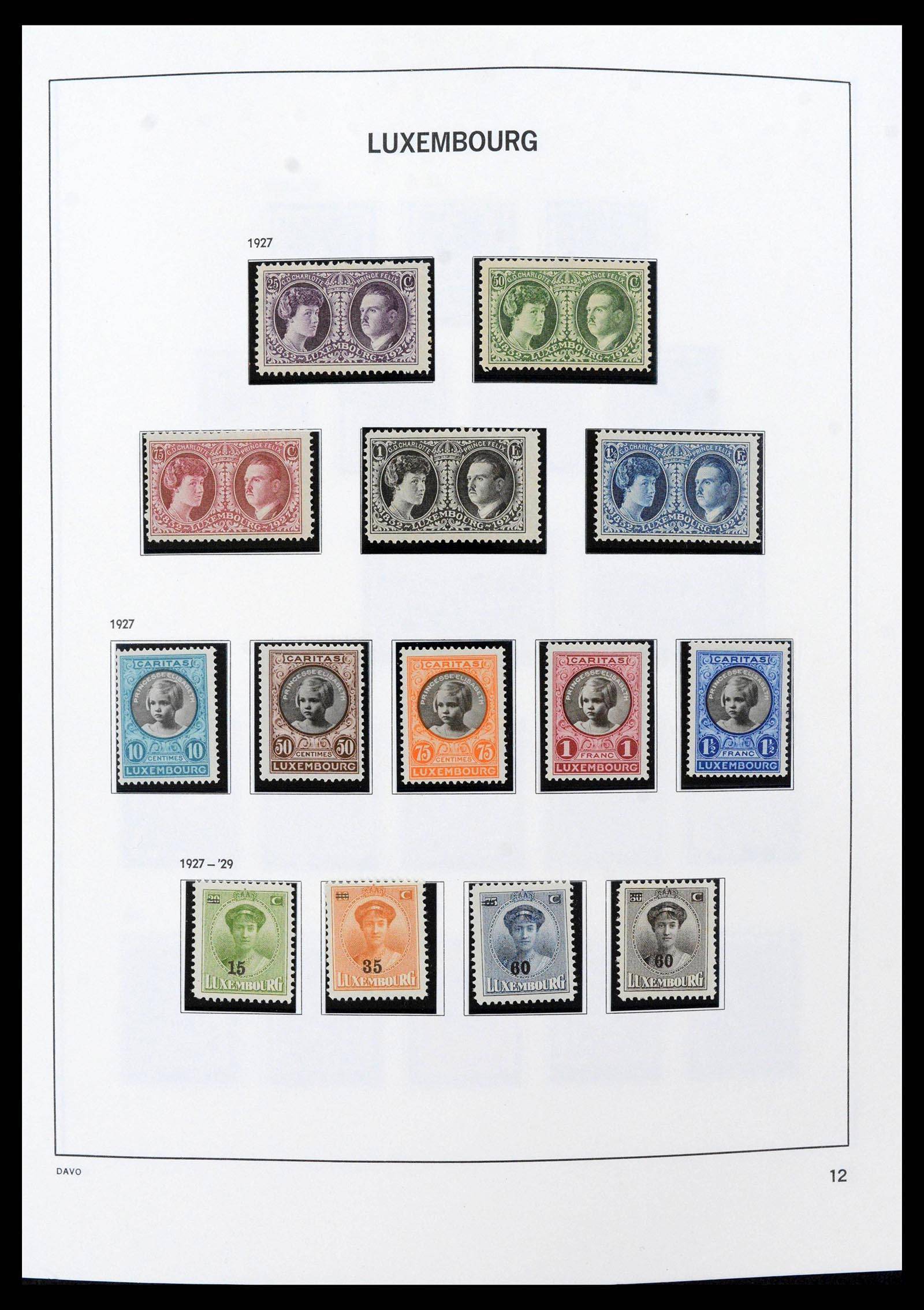 38689 0014 - Stamp collection 38689 Luxembourg 1852-2018.