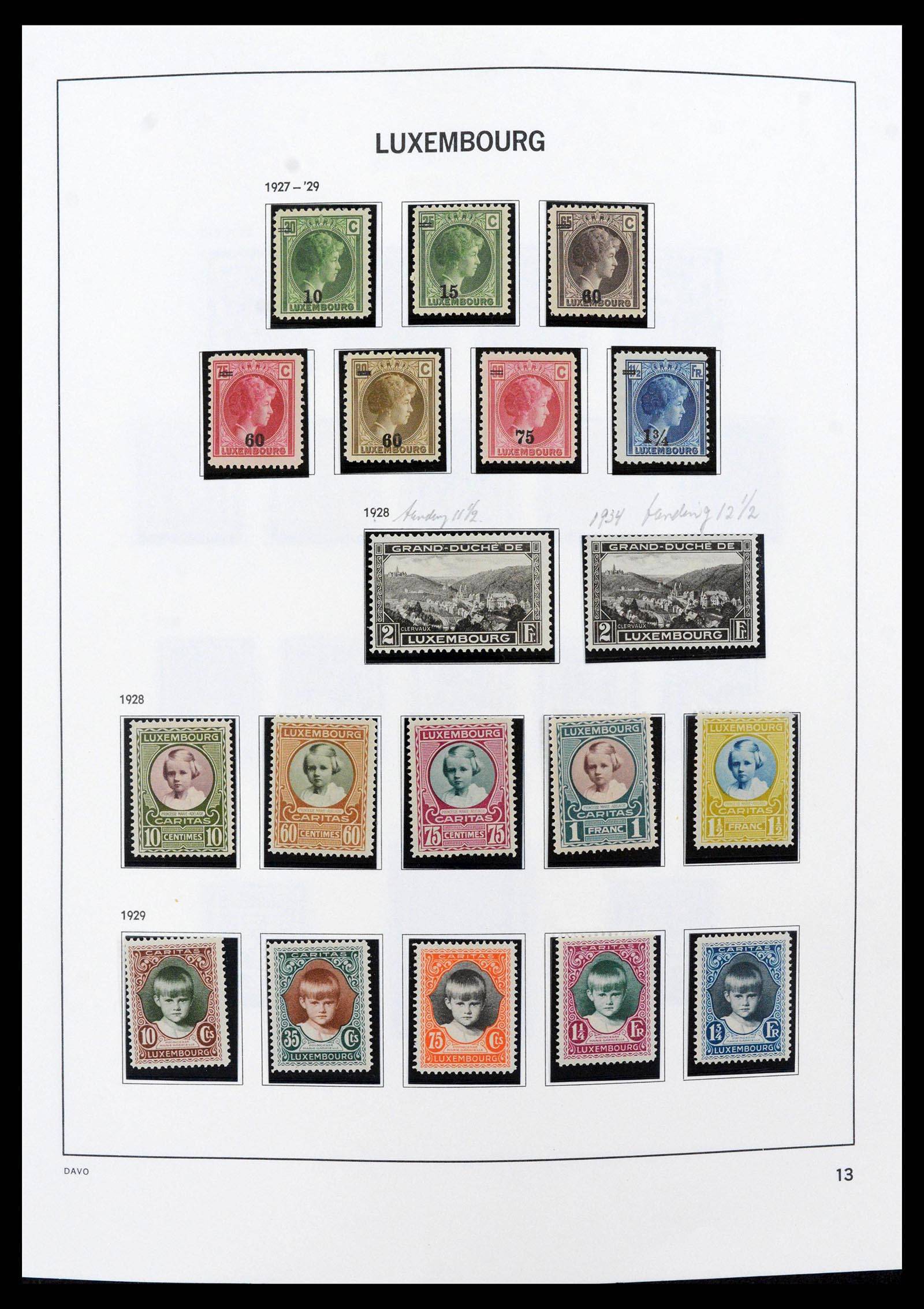 38689 0015 - Stamp collection 38689 Luxembourg 1852-2018.