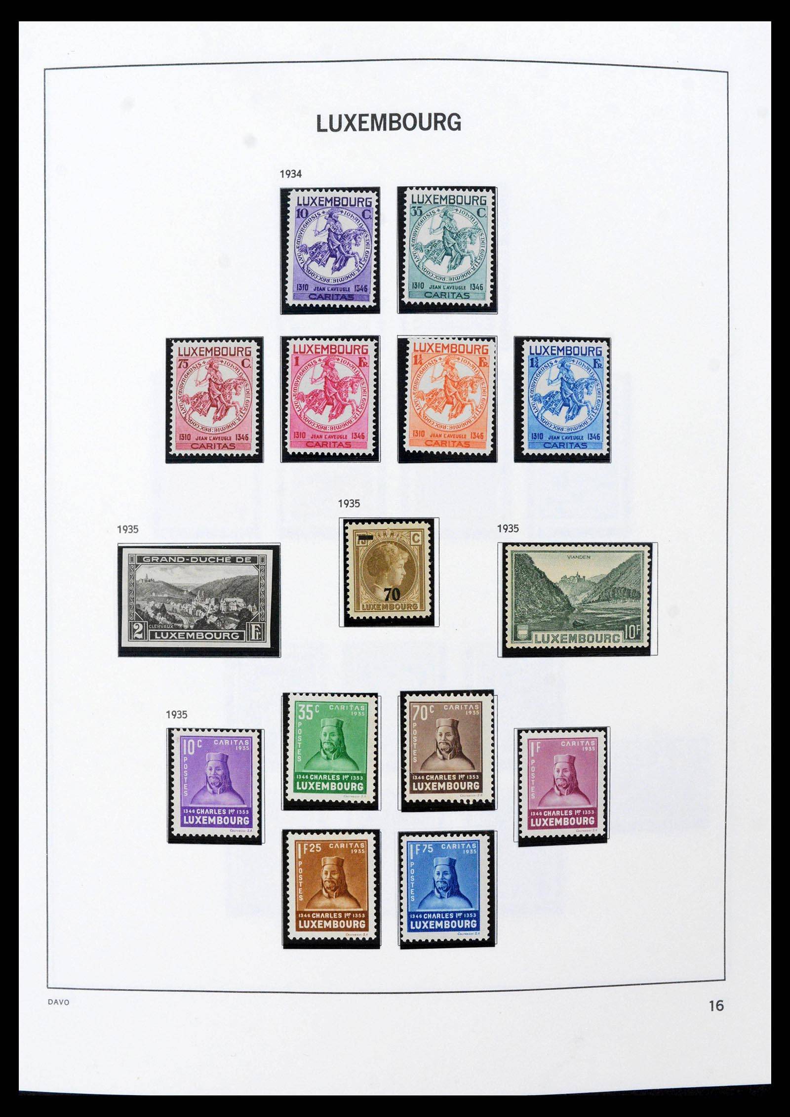 38689 0018 - Stamp collection 38689 Luxembourg 1852-2018.