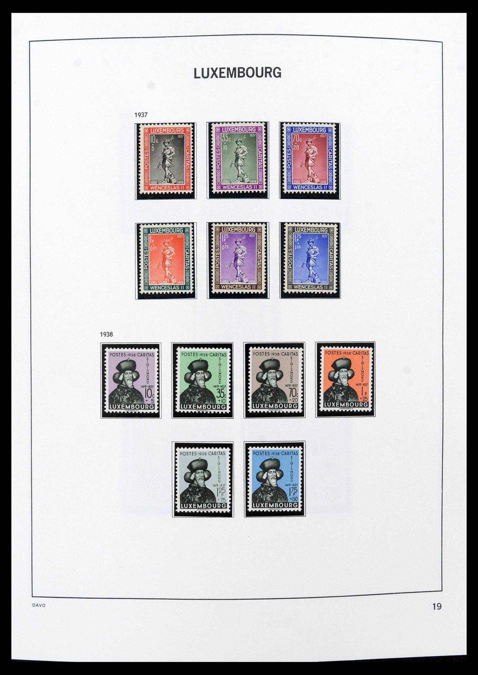 38689 0020 - Stamp collection 38689 Luxembourg 1852-2018.