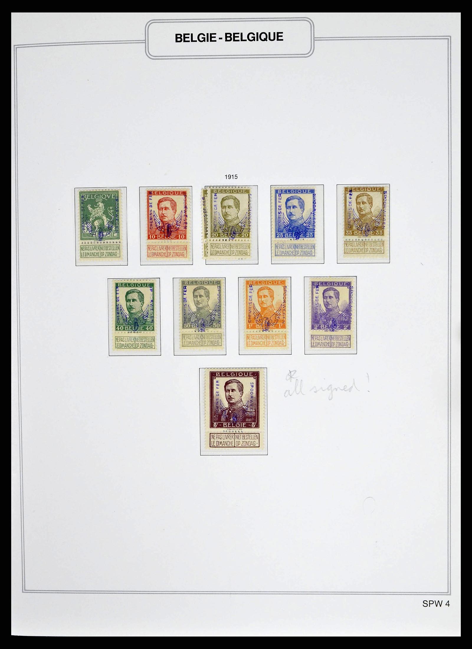38690 0001 - Stamp collection 38690 Belgium 1849-1979.